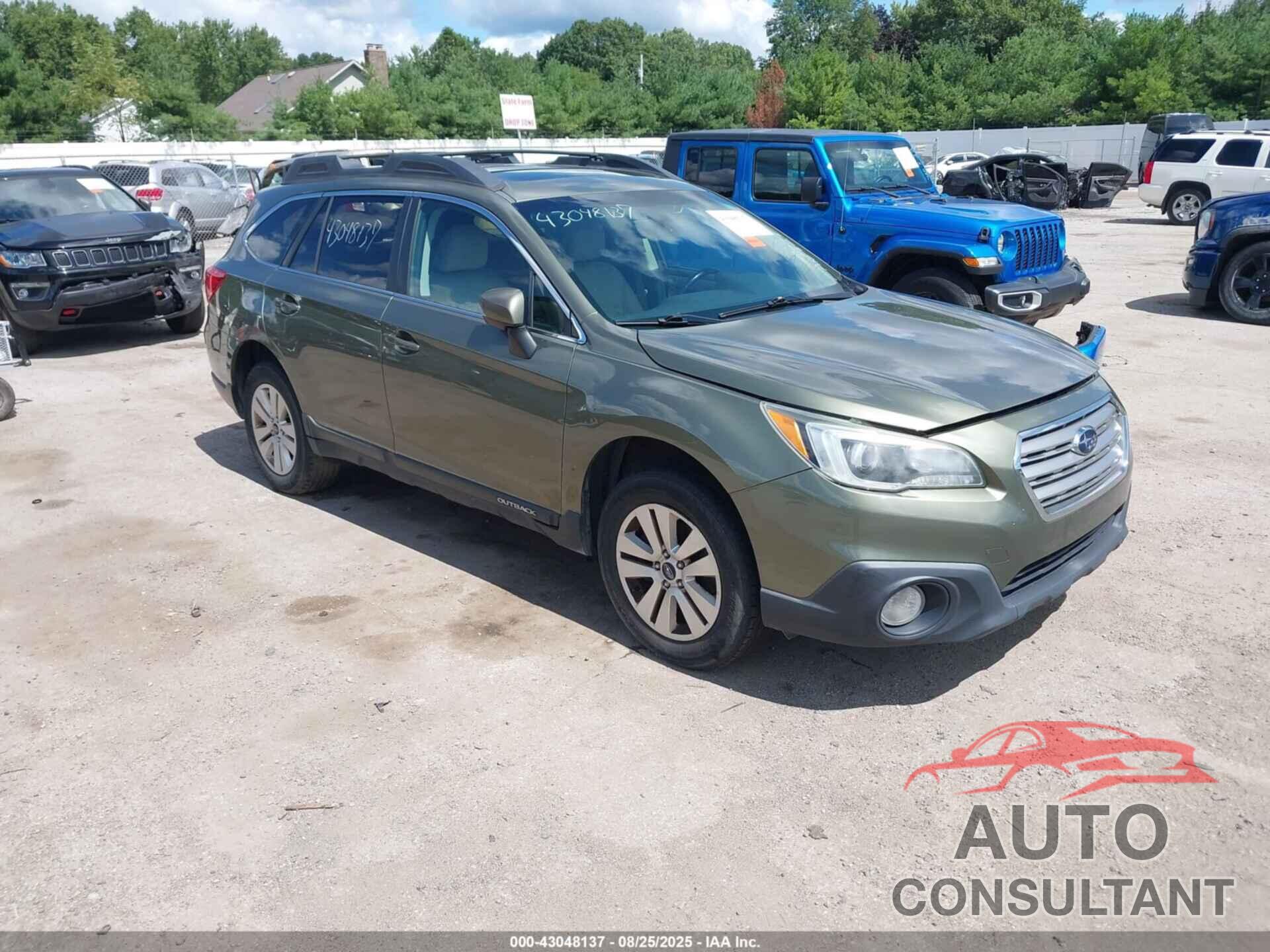 SUBARU OUTBACK 2016 - 4S4BSBHC1G3255922