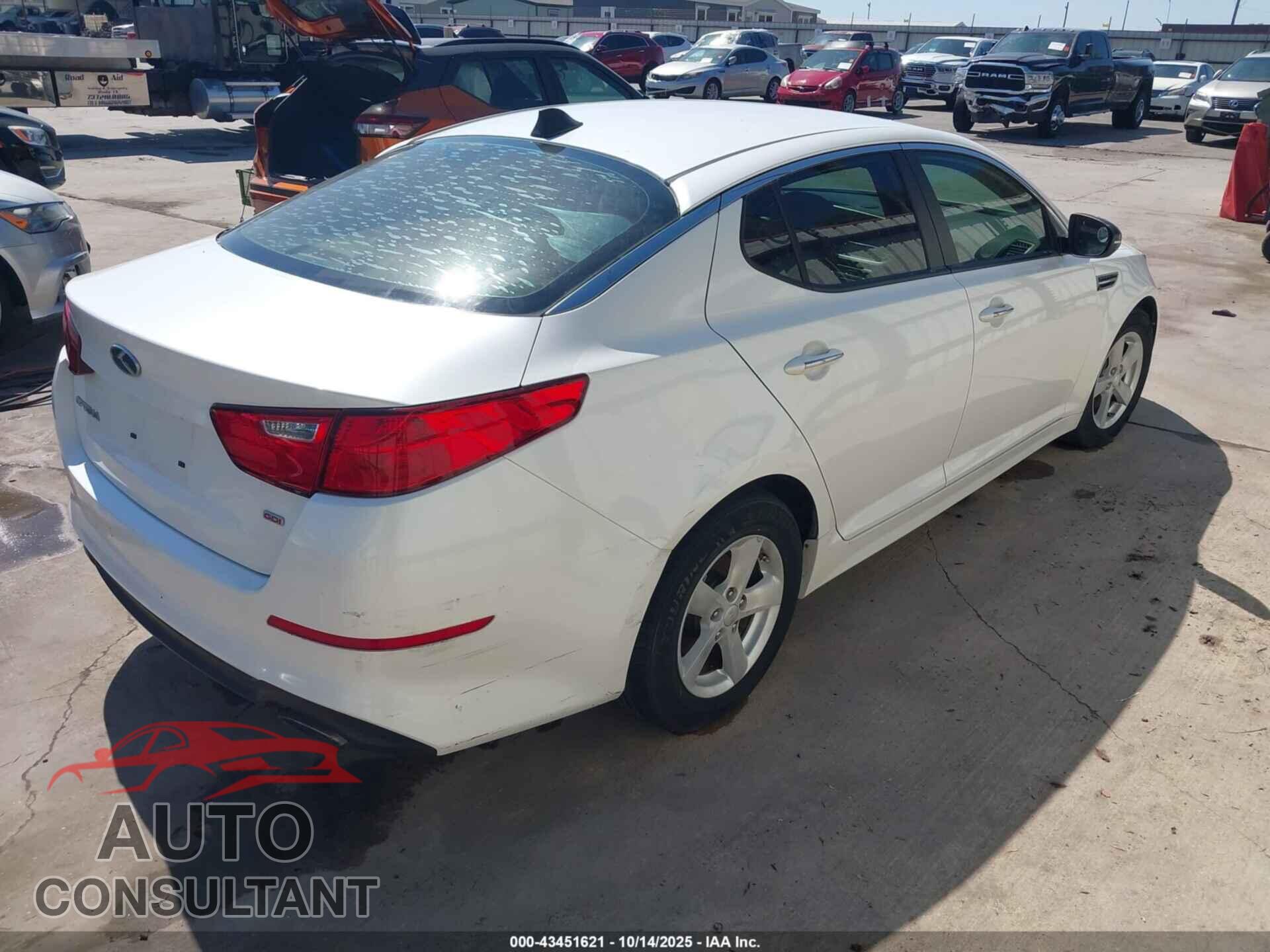 KIA OPTIMA 2014 - KNAGM4A77E5471009