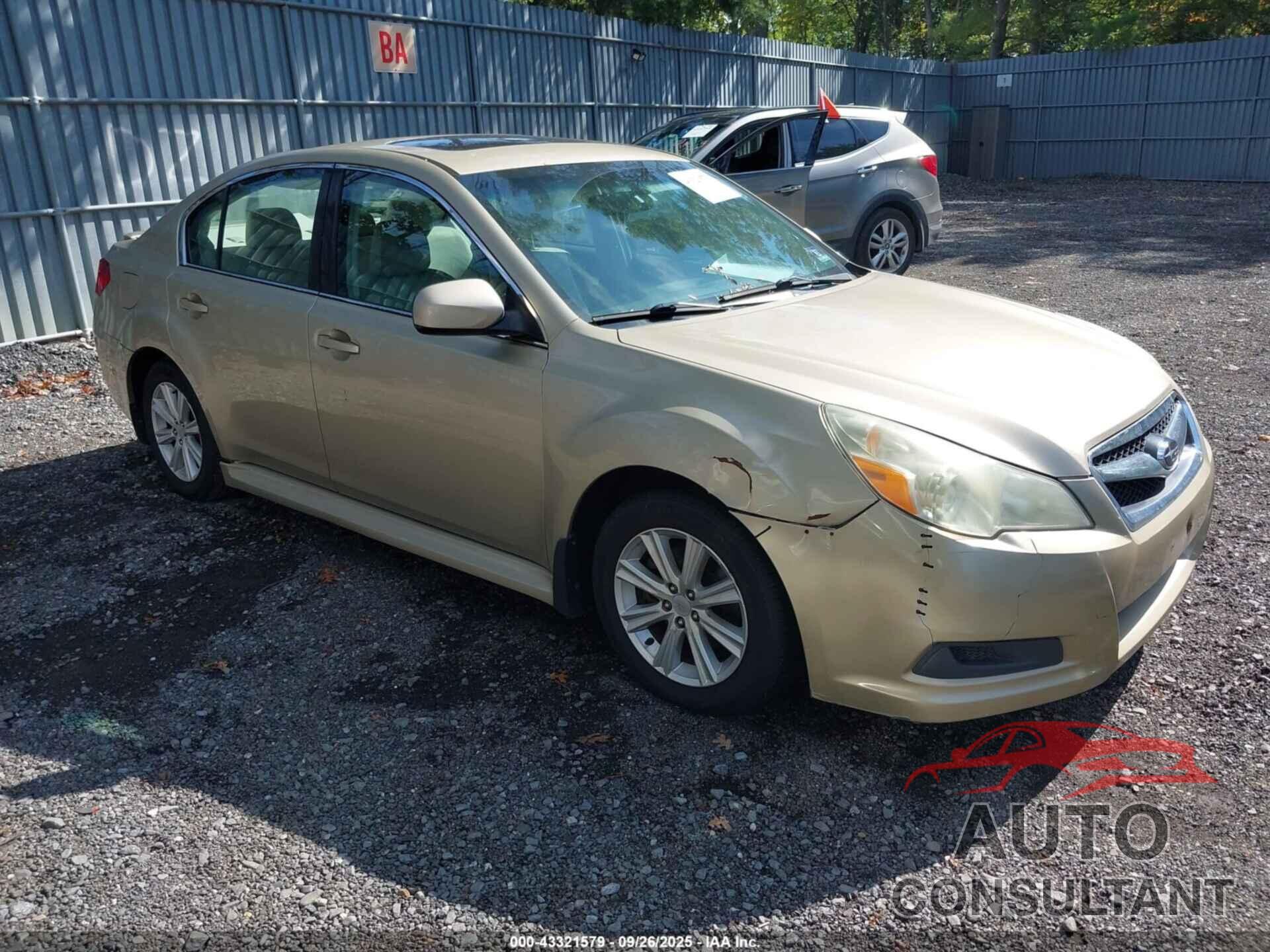 SUBARU LEGACY 2010 - 4S3BMBG68A3236320