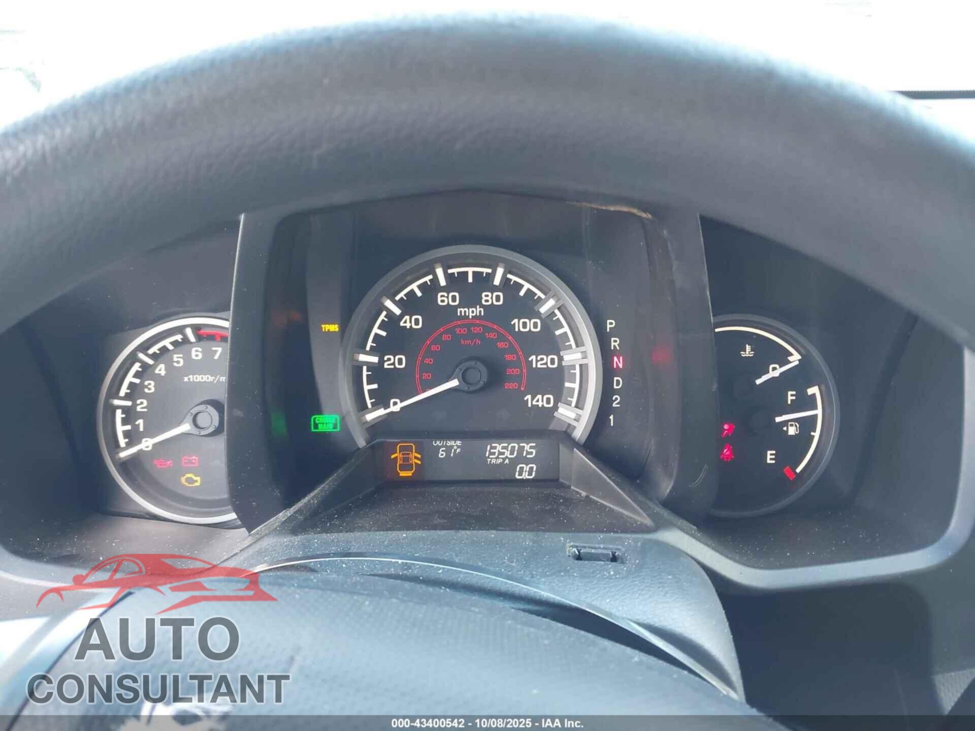 HONDA RIDGELINE 2011 - 5FPYK1F43BB009056