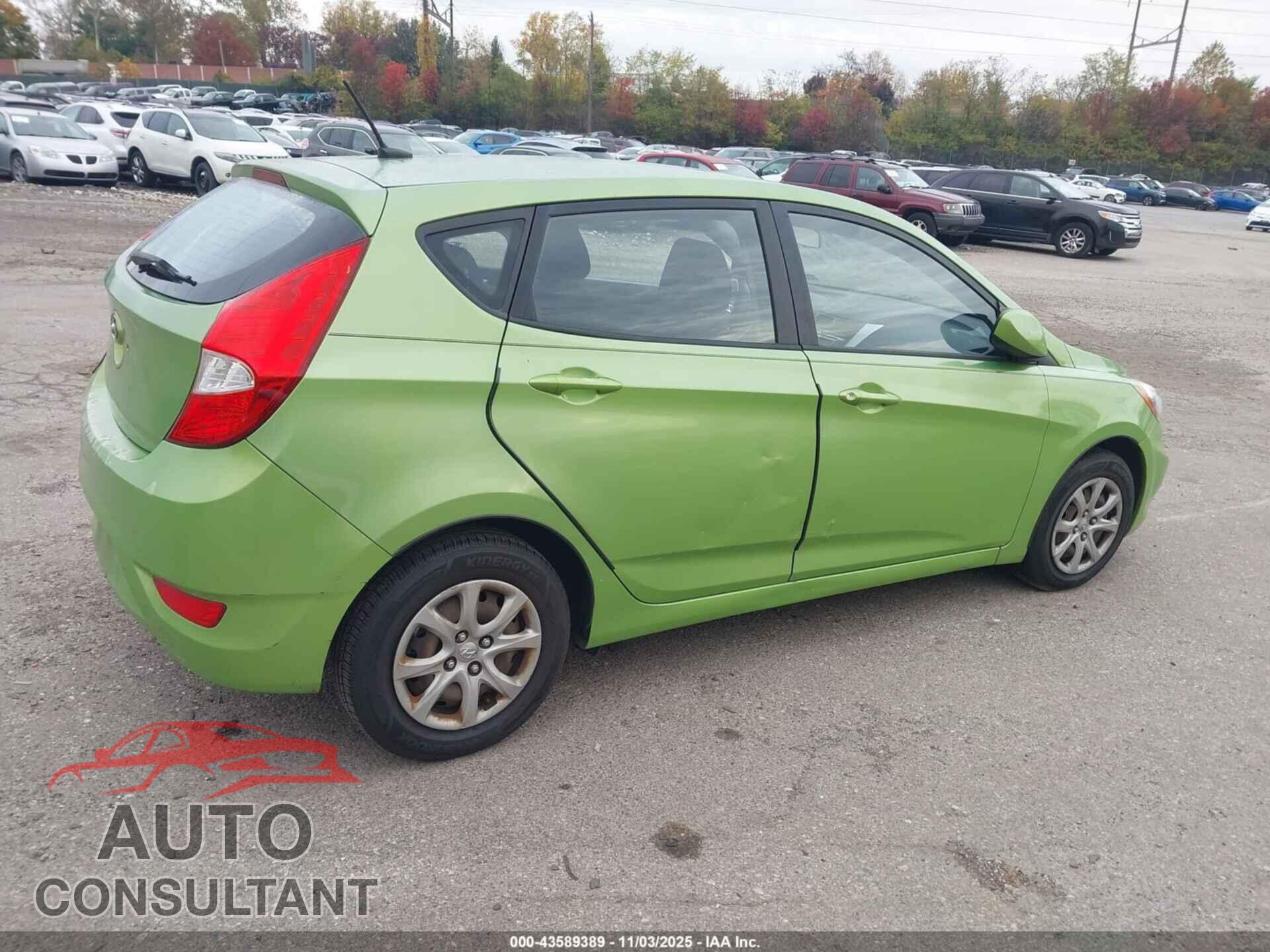 HYUNDAI ACCENT 2012 - KMHCT5AE2CU052993