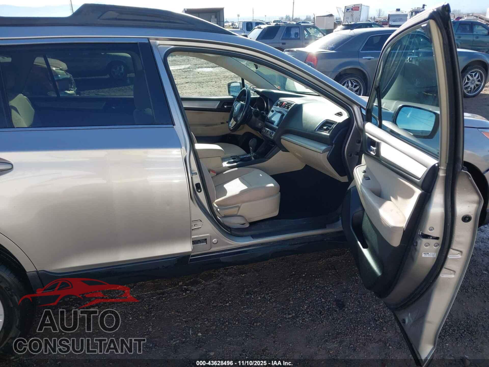 SUBARU OUTBACK 2016 - 4S4BSACC2G3263237