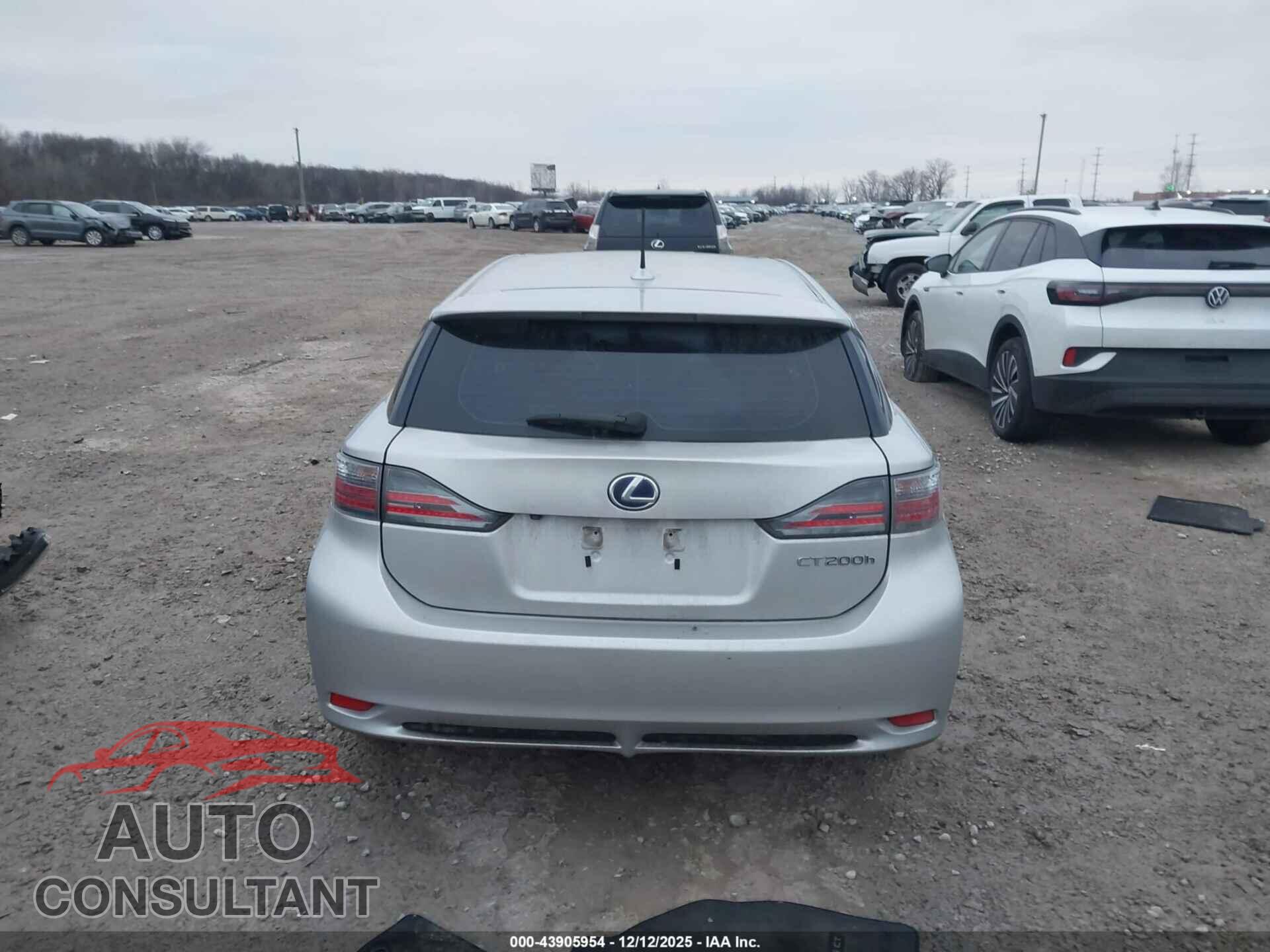 LEXUS CT 200H 2012 - JTHKD5BH9C2048097