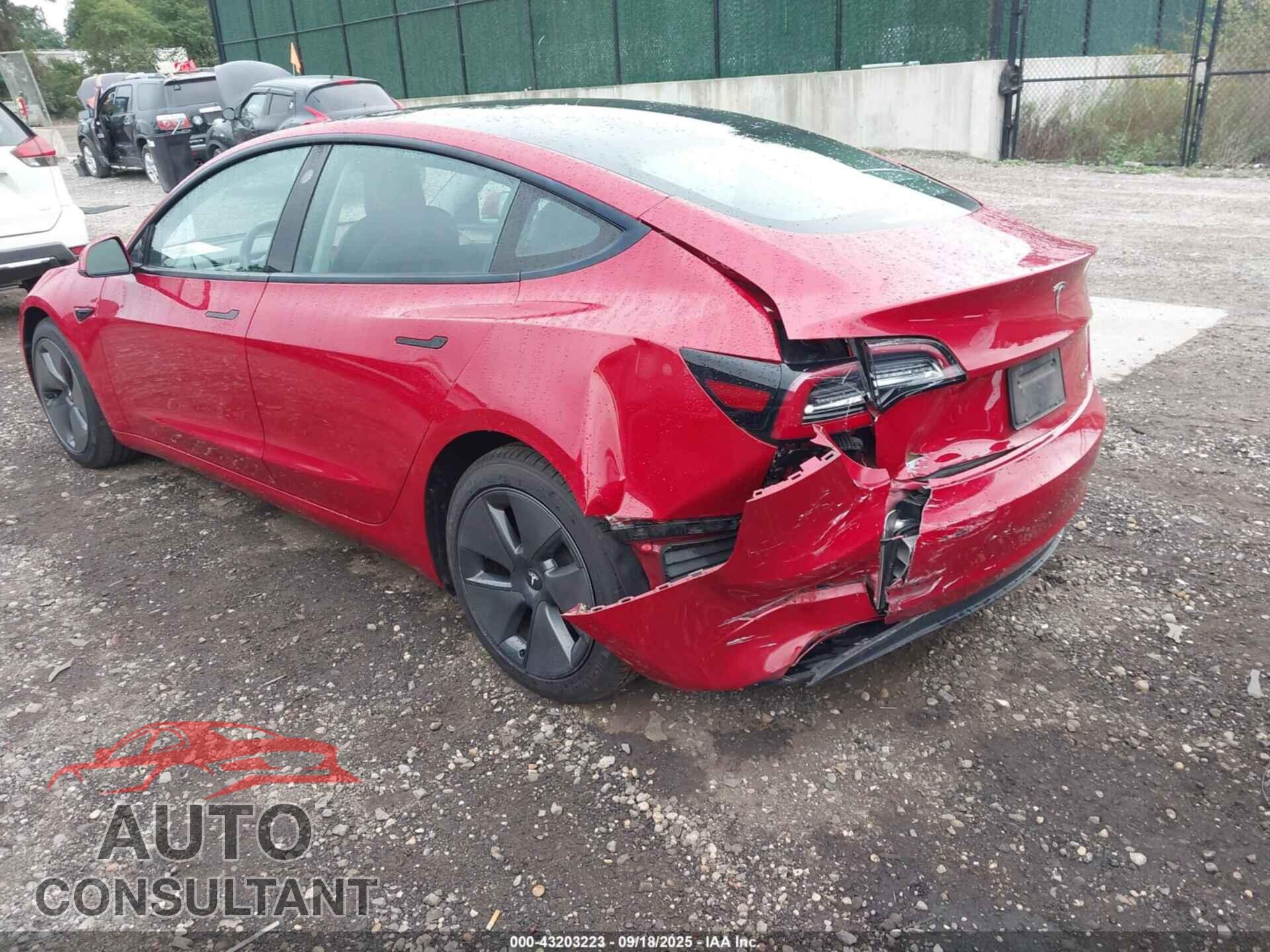 TESLA MODEL 3 2021 - 5YJ3E1EB9MF086608