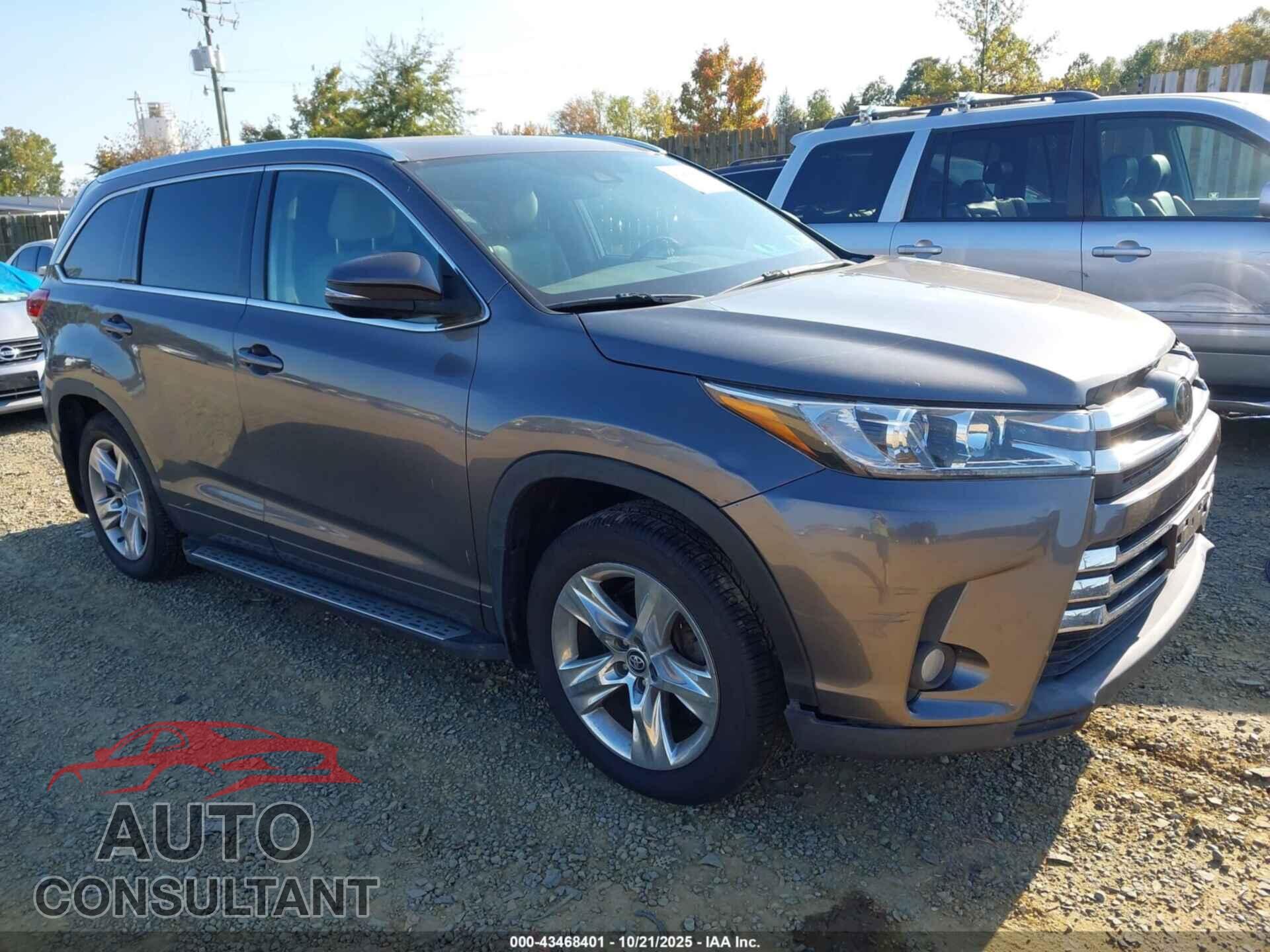 TOYOTA HIGHLANDER 2018 - 5TDDZRFH8JS488749