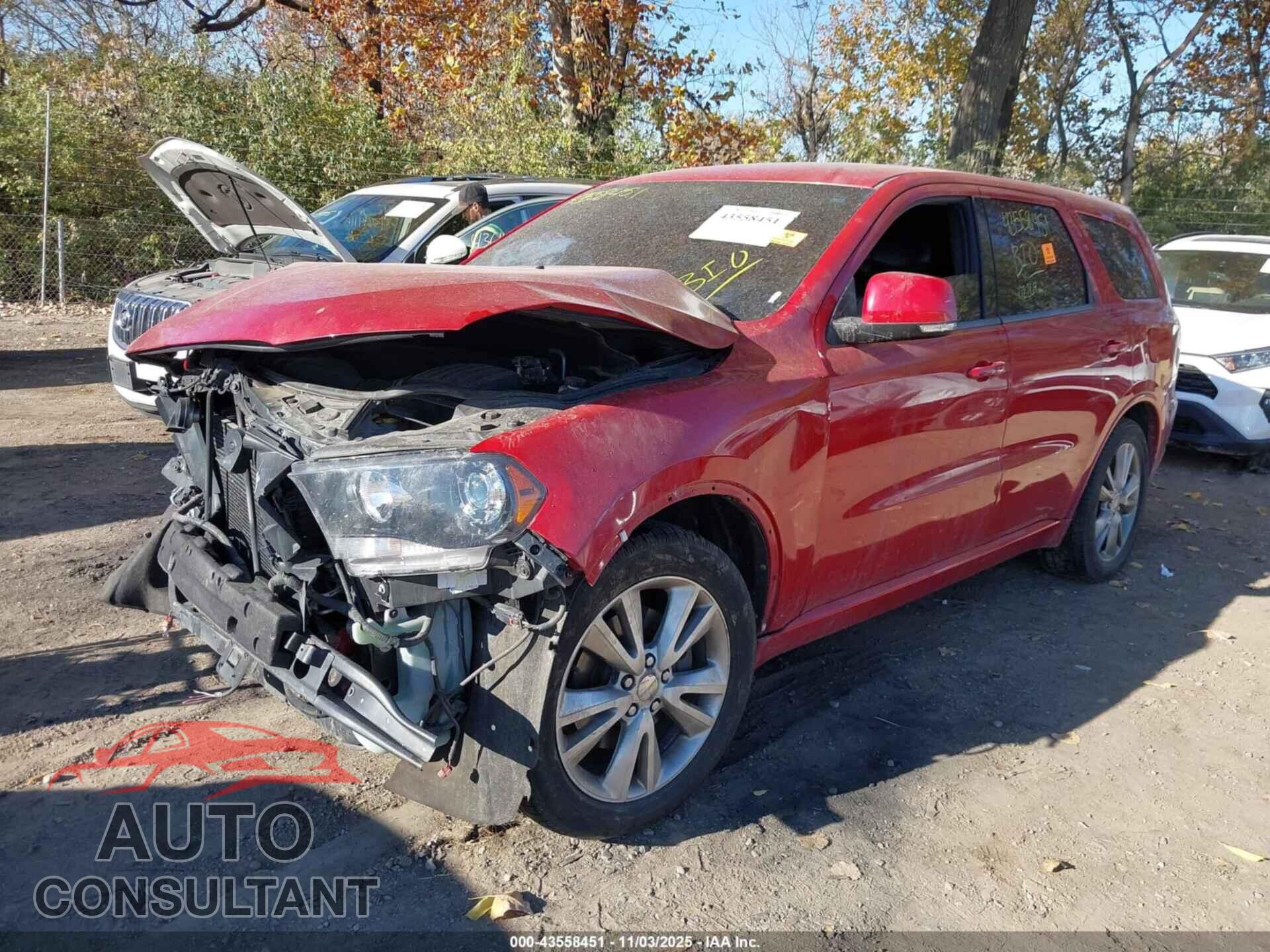 DODGE DURANGO 2012 - 1C4SDJCT5CC181558