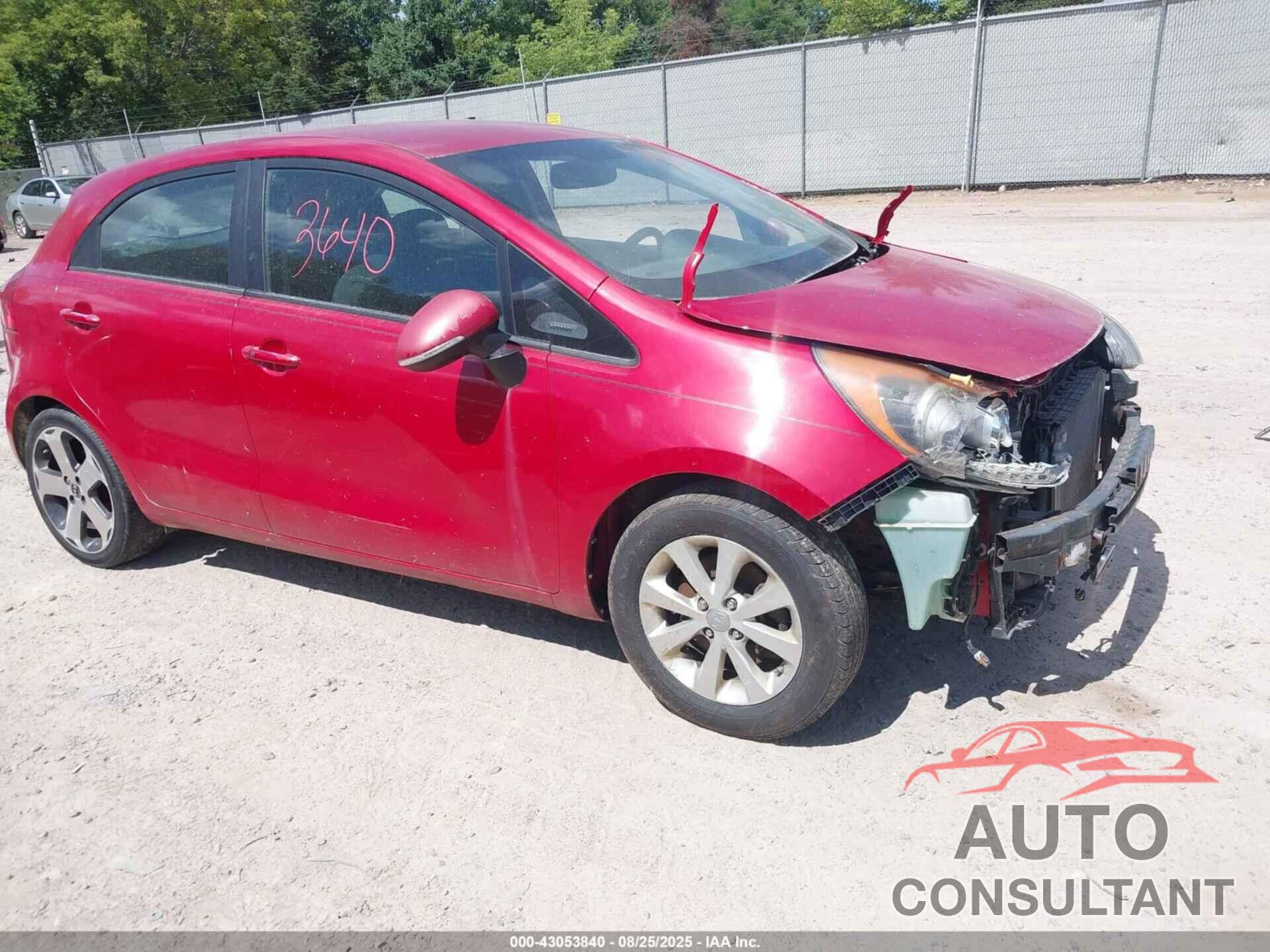 KIA RIO 2013 - KNADN5A36D6160893