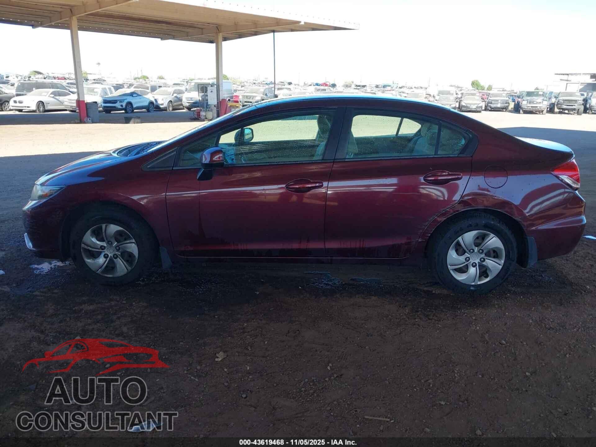 HONDA CIVIC 2013 - 19XFB2F51DE009435