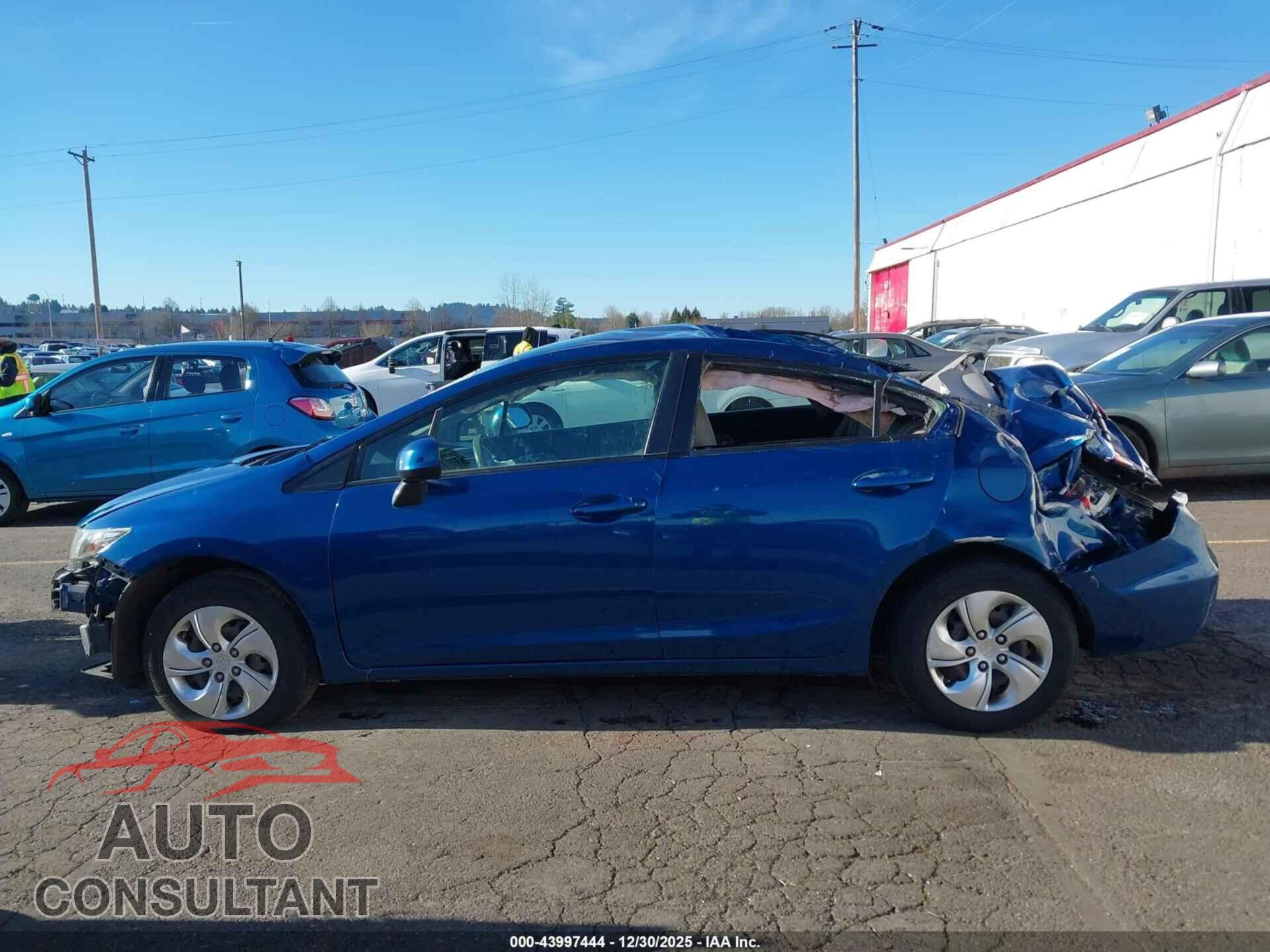 HONDA CIVIC 2013 - 2HGFB2F57DH564198