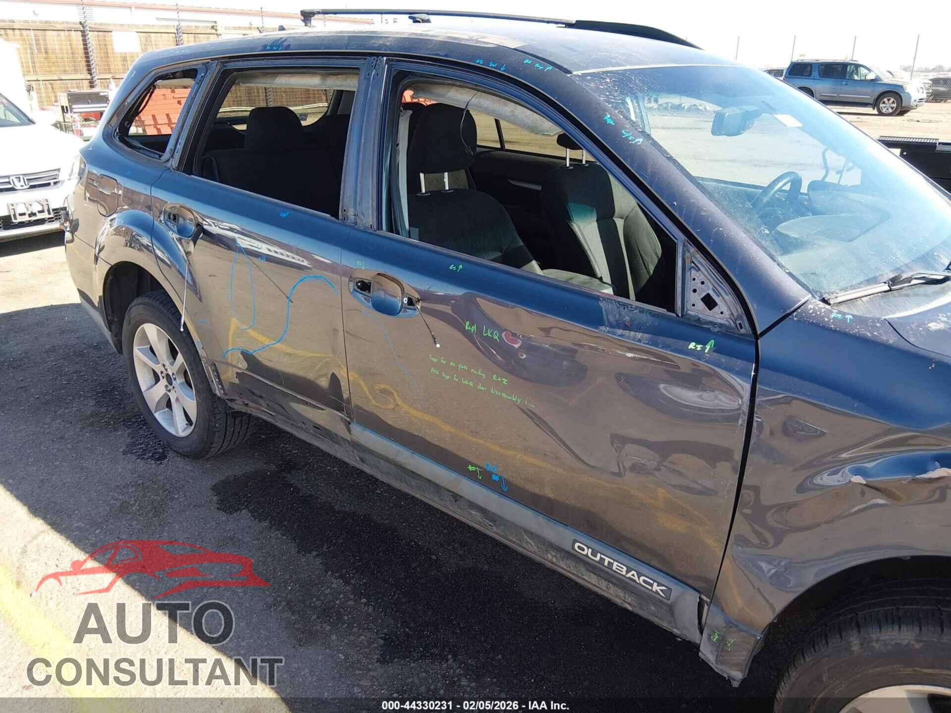 SUBARU OUTBACK 2014 - 4S4BRBCC0E3208249