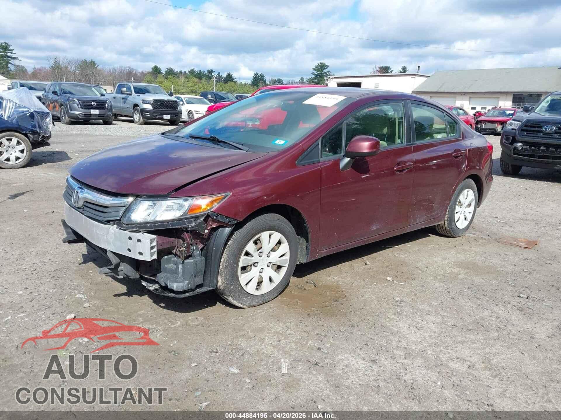 HONDA CIVIC 2012 - JHMFB2F5XCS001053