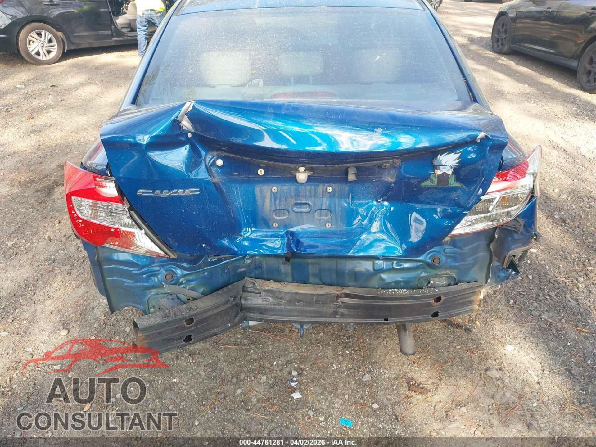 HONDA CIVIC 2012 - 19XFB2F92CE363434