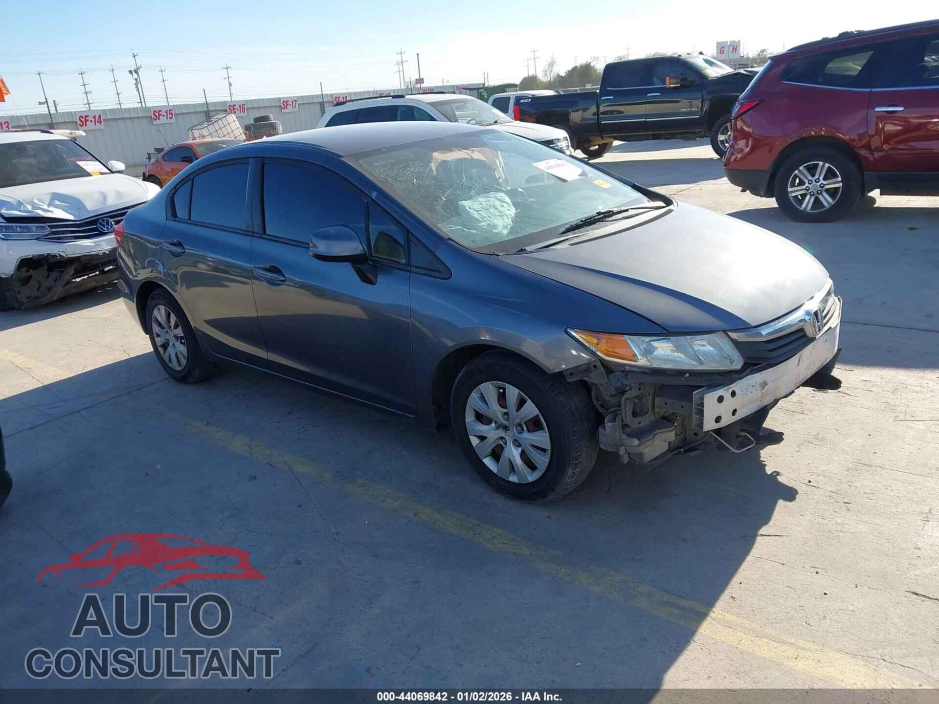 HONDA CIVIC 2012 - 2HGFB2F56CH308195