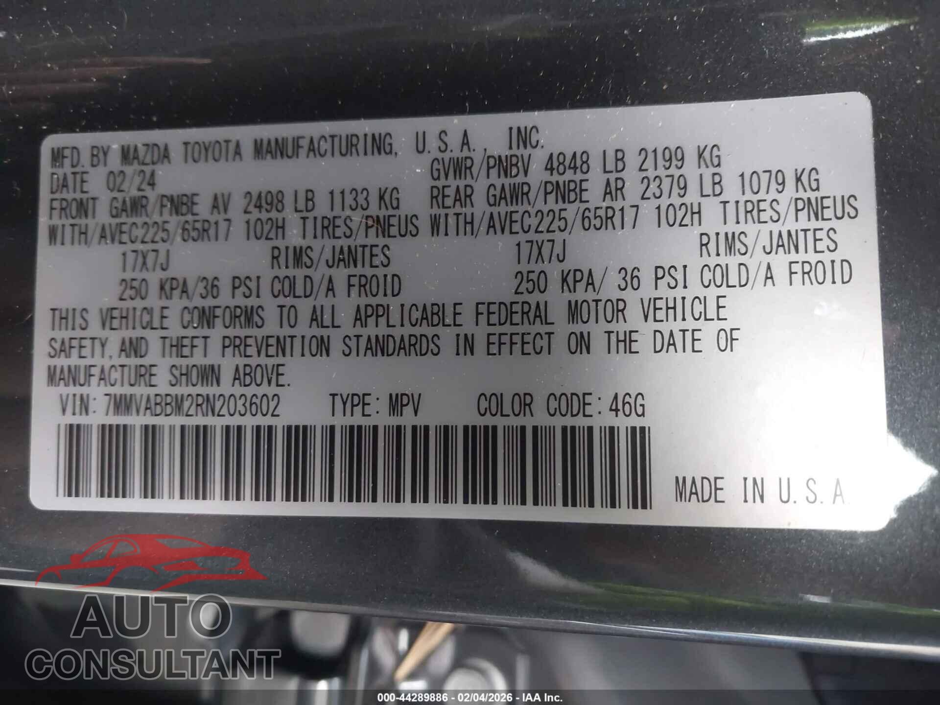 MAZDA CX-50 2024 - 7MMVABBM2RN203602
