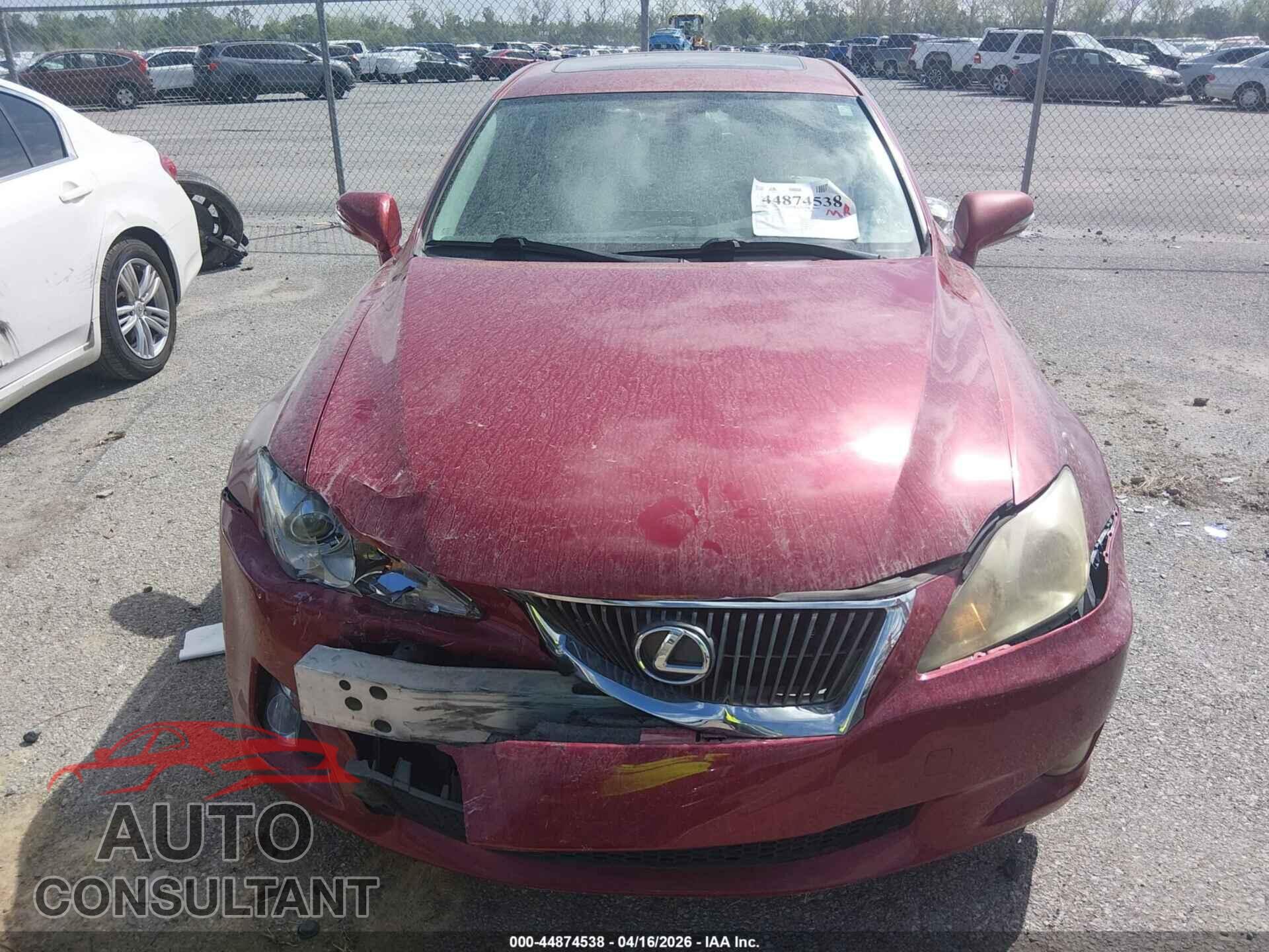 LEXUS IS 250 2010 - JTHBF5C2XA5113832