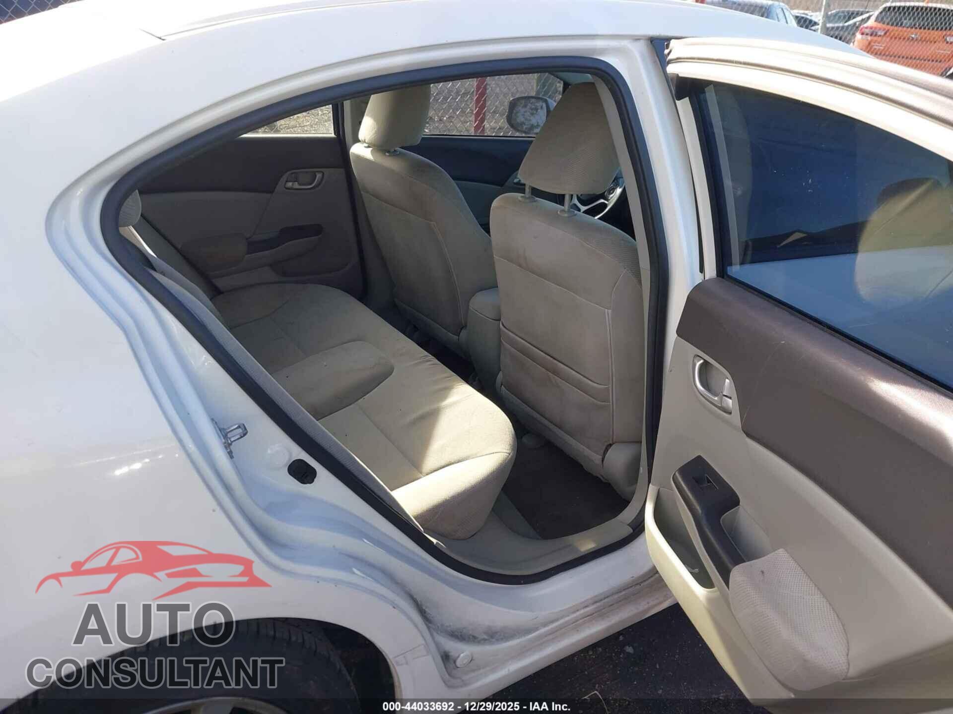 HONDA CIVIC 2012 - 19XFB2F85CE303106