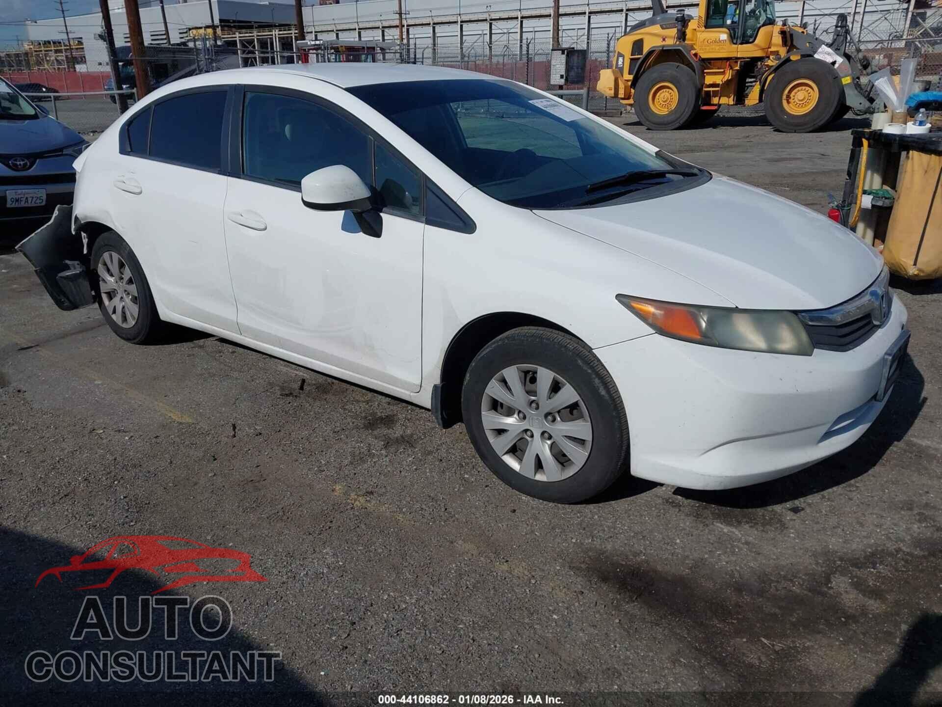HONDA CIVIC 2012 - 19XFB2F57CE312959