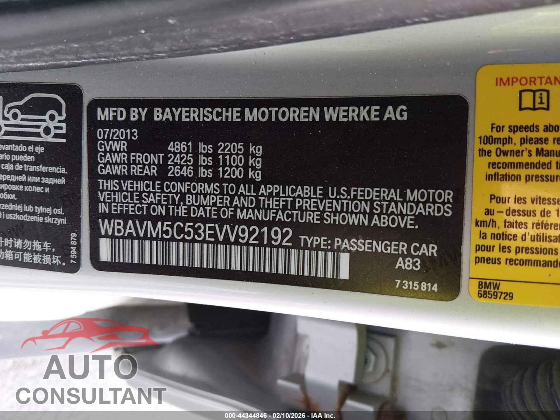 BMW X1 2014 - WBAVM5C53EVV92192