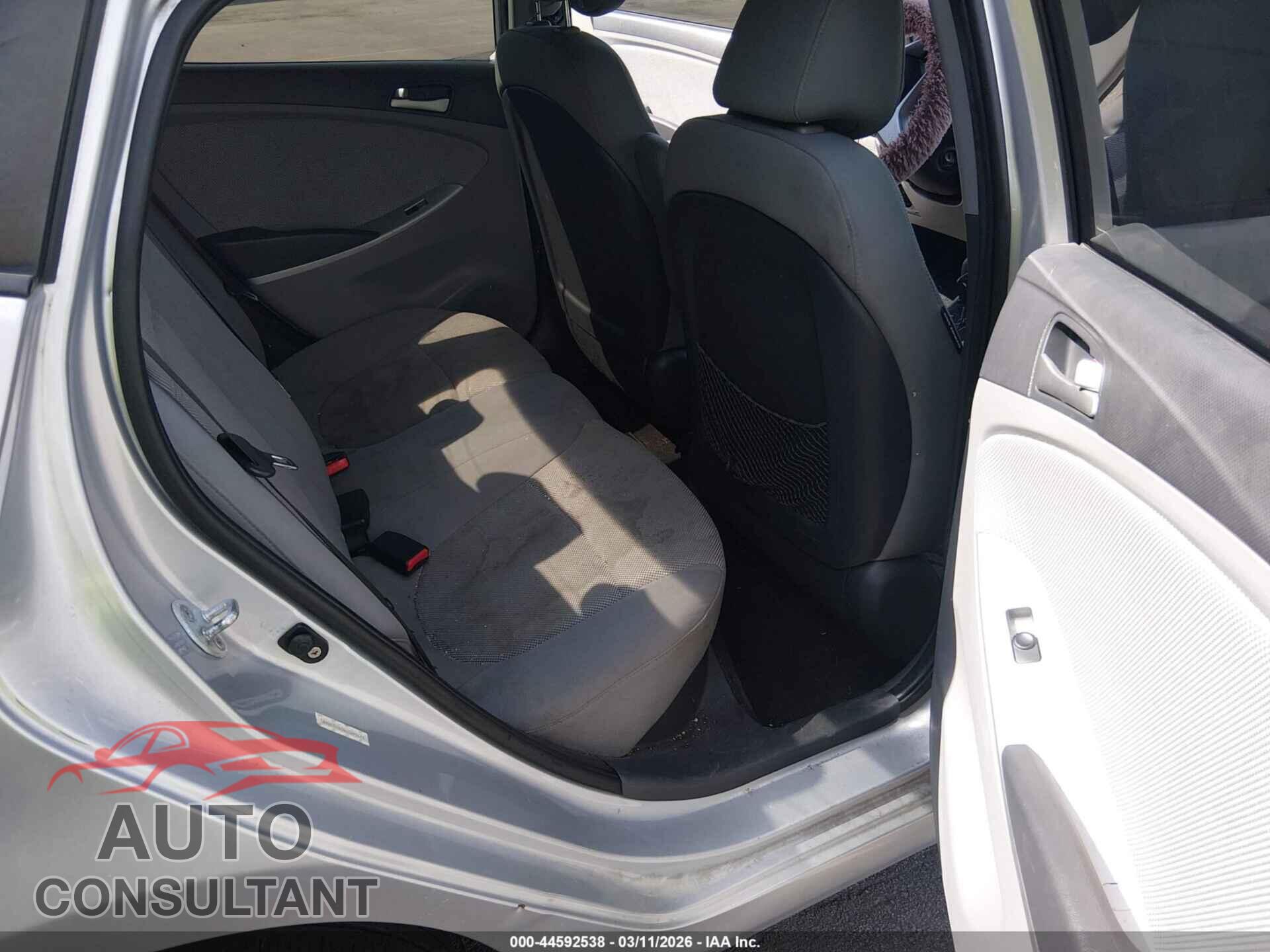 HYUNDAI ACCENT 2012 - KMHCT4AEXCU093673