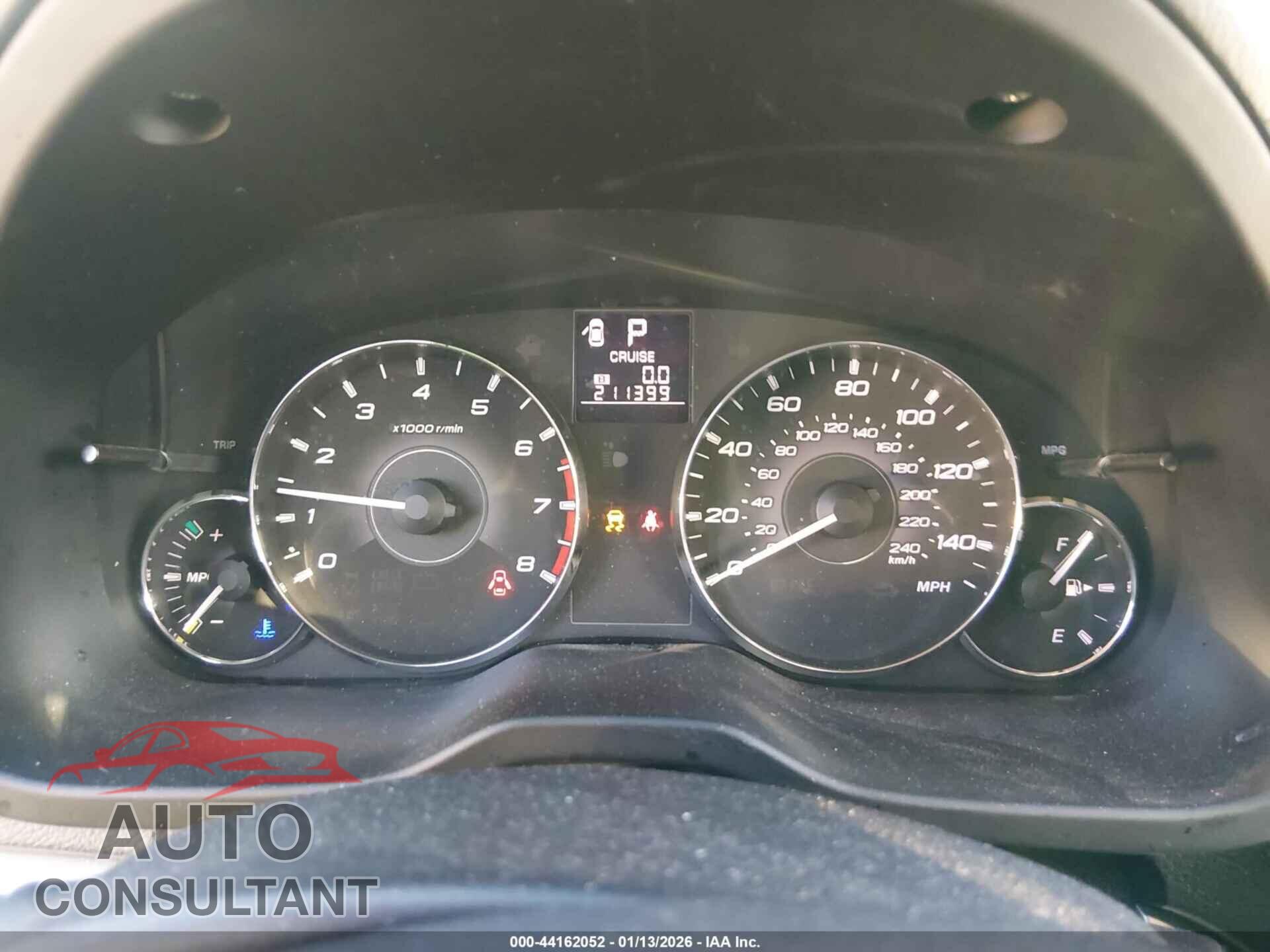 SUBARU OUTBACK 2011 - 4S4BRBGC7B3327650