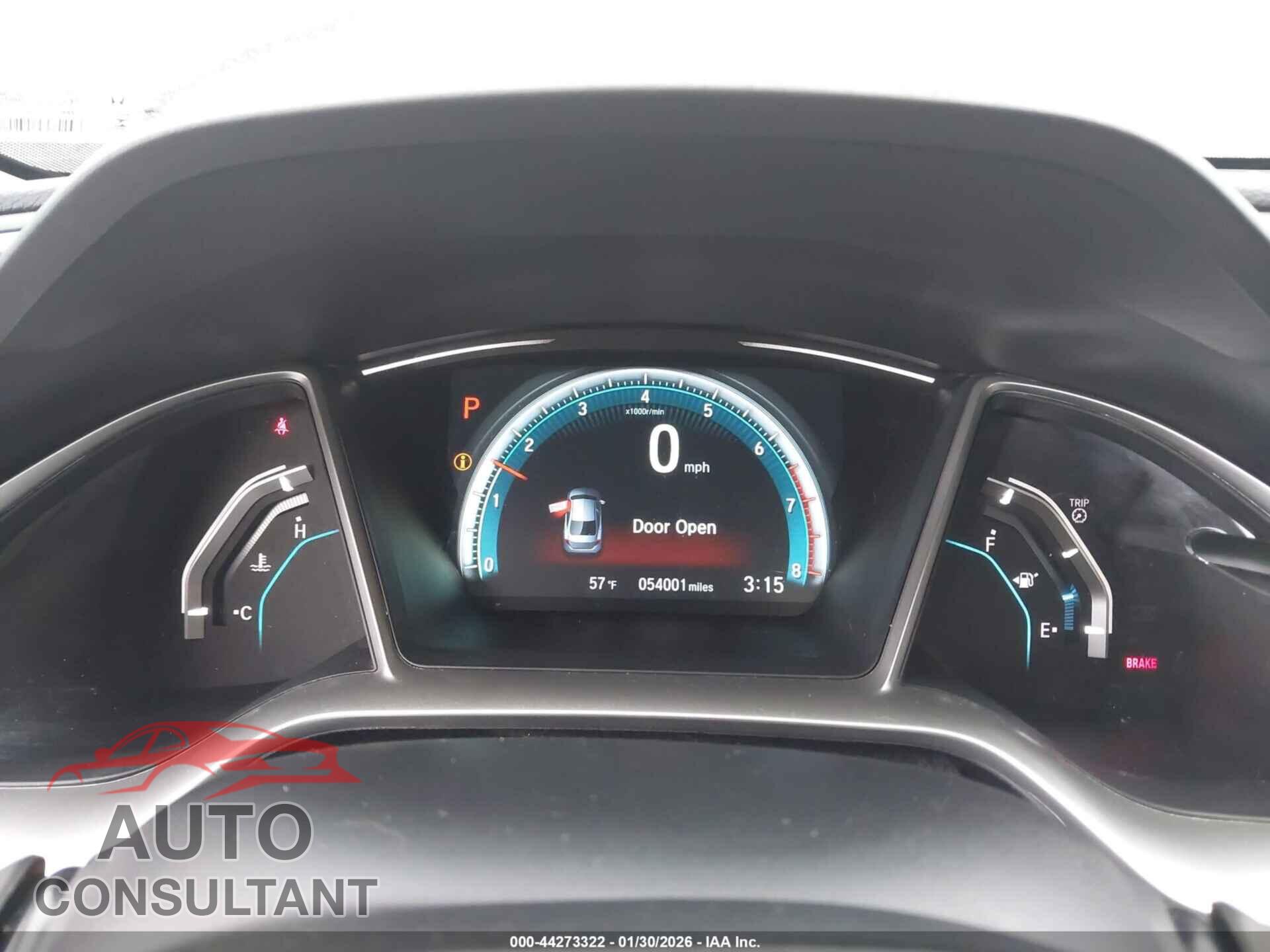 HONDA CIVIC 2016 - 19XFC1F71GE219997