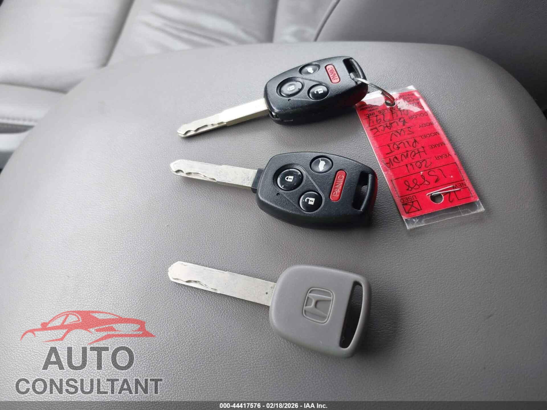 HONDA PILOT 2011 - 5FNYF4H53BB014794
