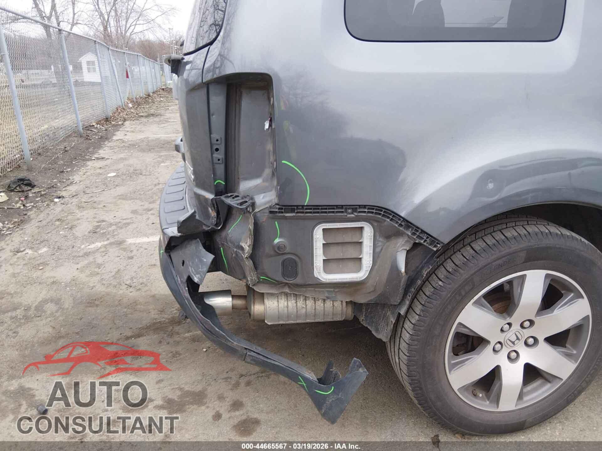 HONDA PILOT 2012 - 5FNYF4H96CB082026