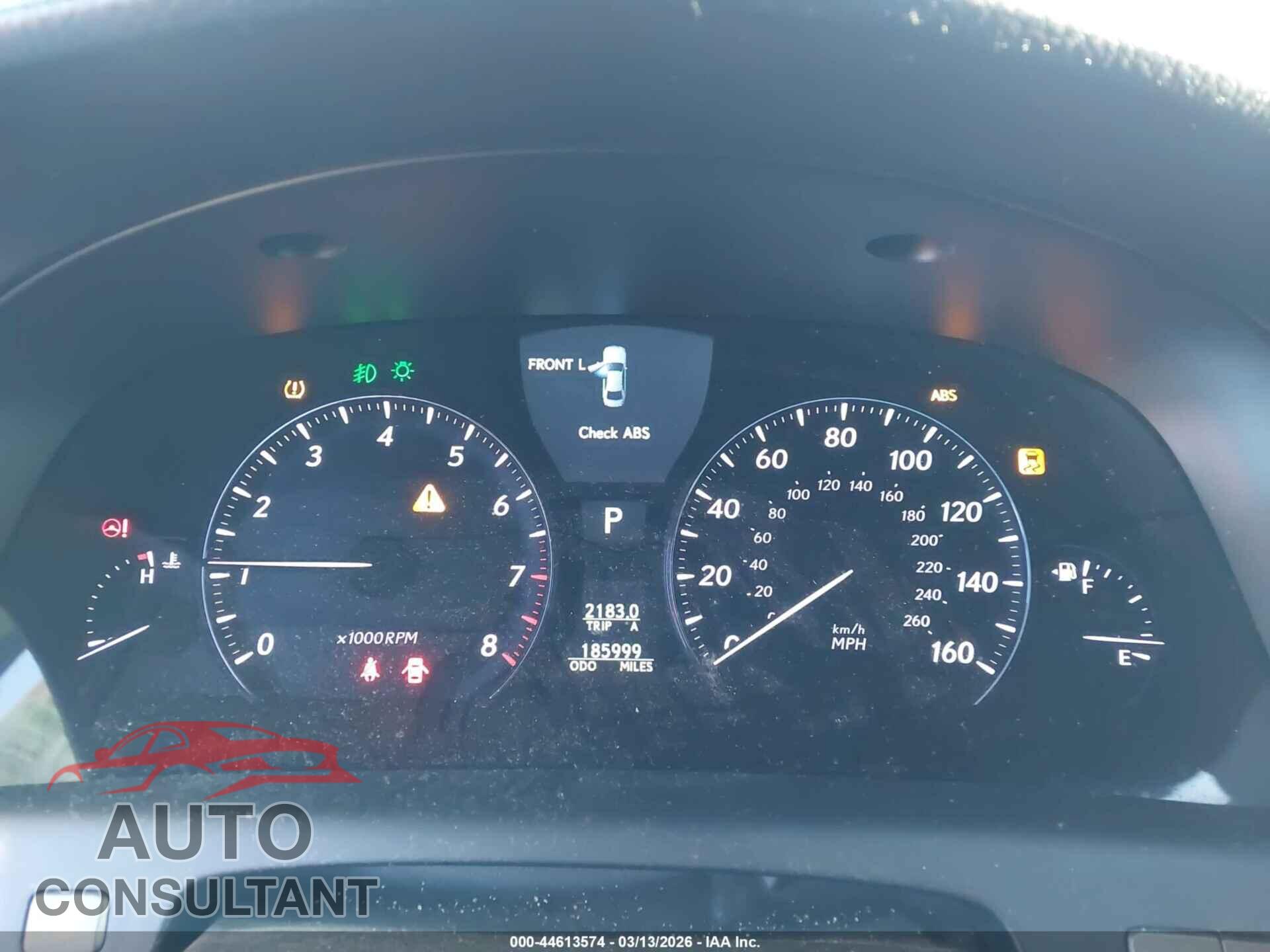 LEXUS LS 460 2012 - JTHBL5EF7C5108552