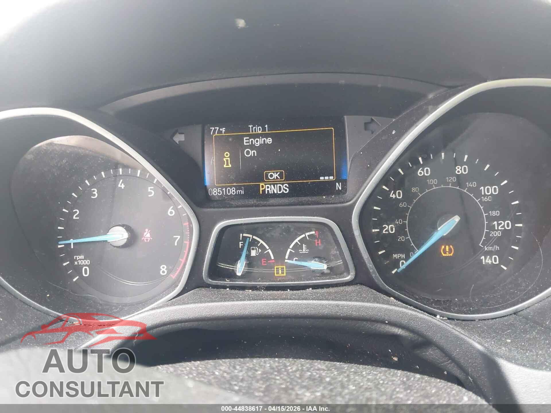 FORD FOCUS 2016 - 1FADP3KE2GL258137
