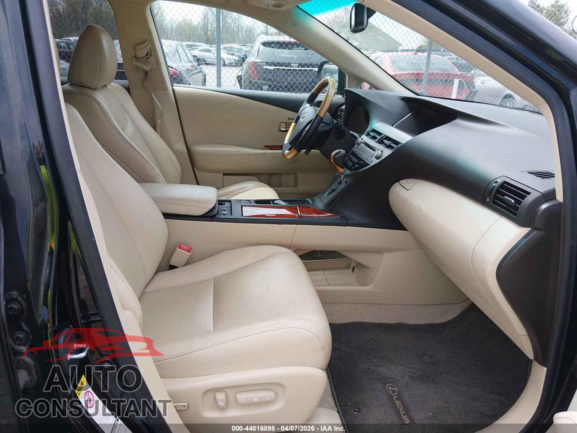 LEXUS RX 350 2011 - 2T2BK1BA4BC096394