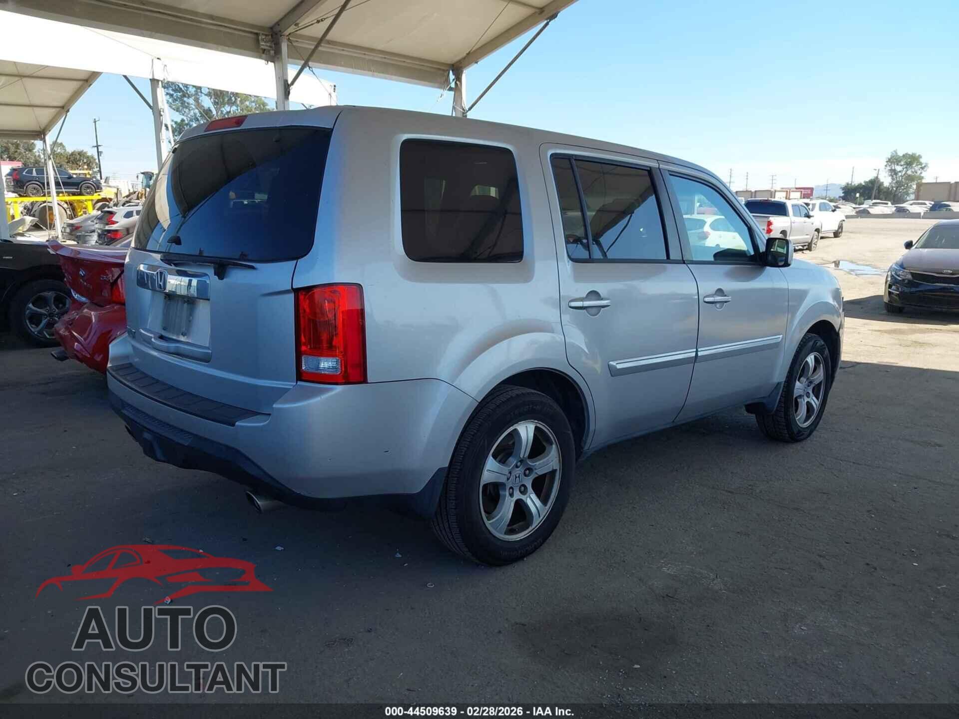 HONDA PILOT 2012 - 5FNYF3H57CB041492