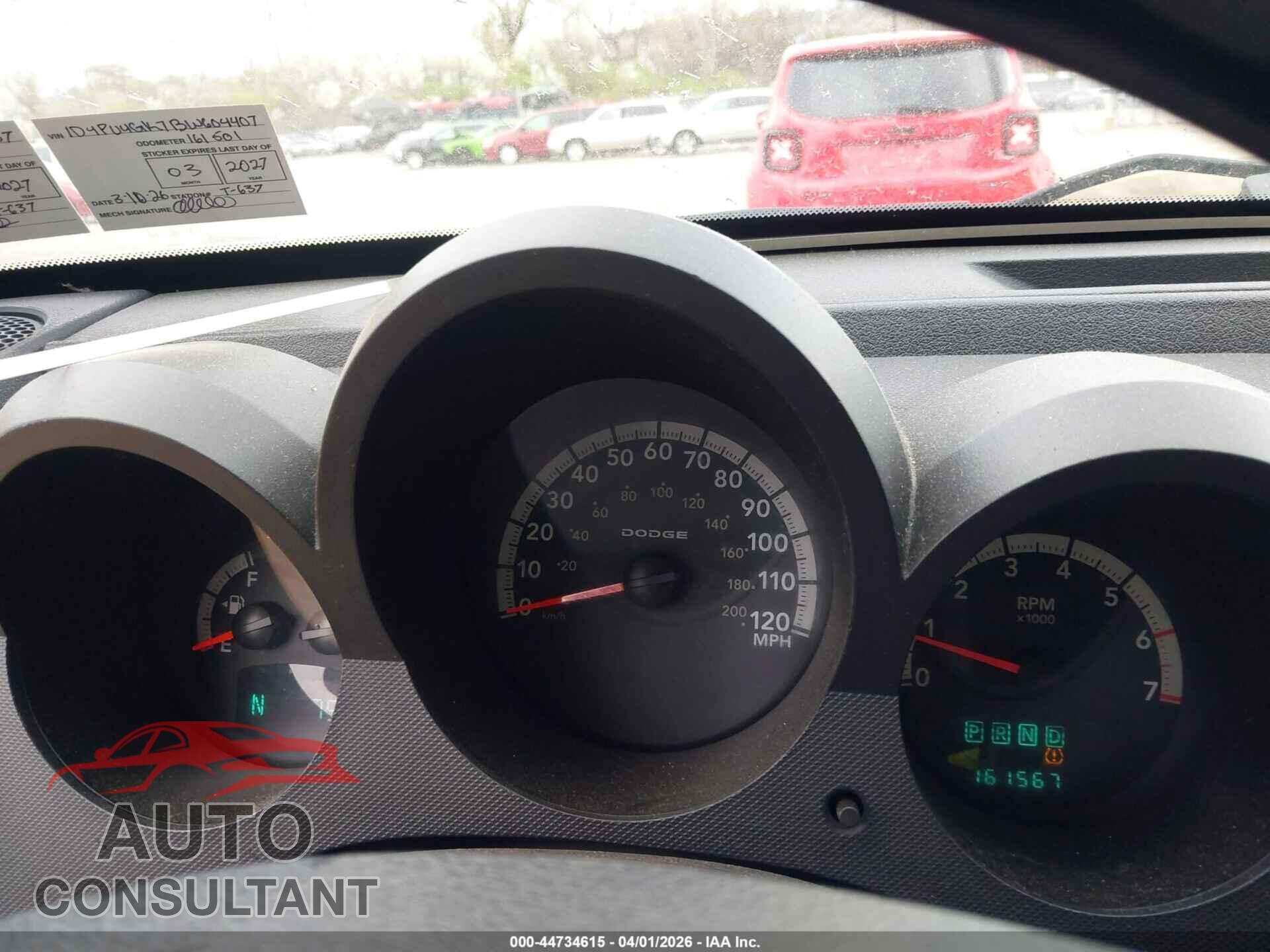 DODGE NITRO 2011 - 1D4PU4GK7BW604407