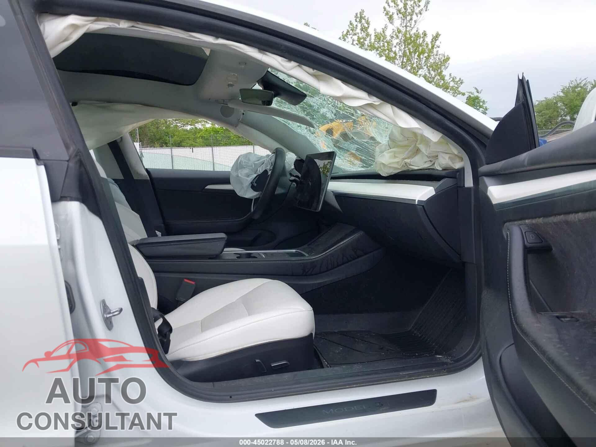 TESLA MODEL 3 2022 - 5YJ3E1EB0NF344709