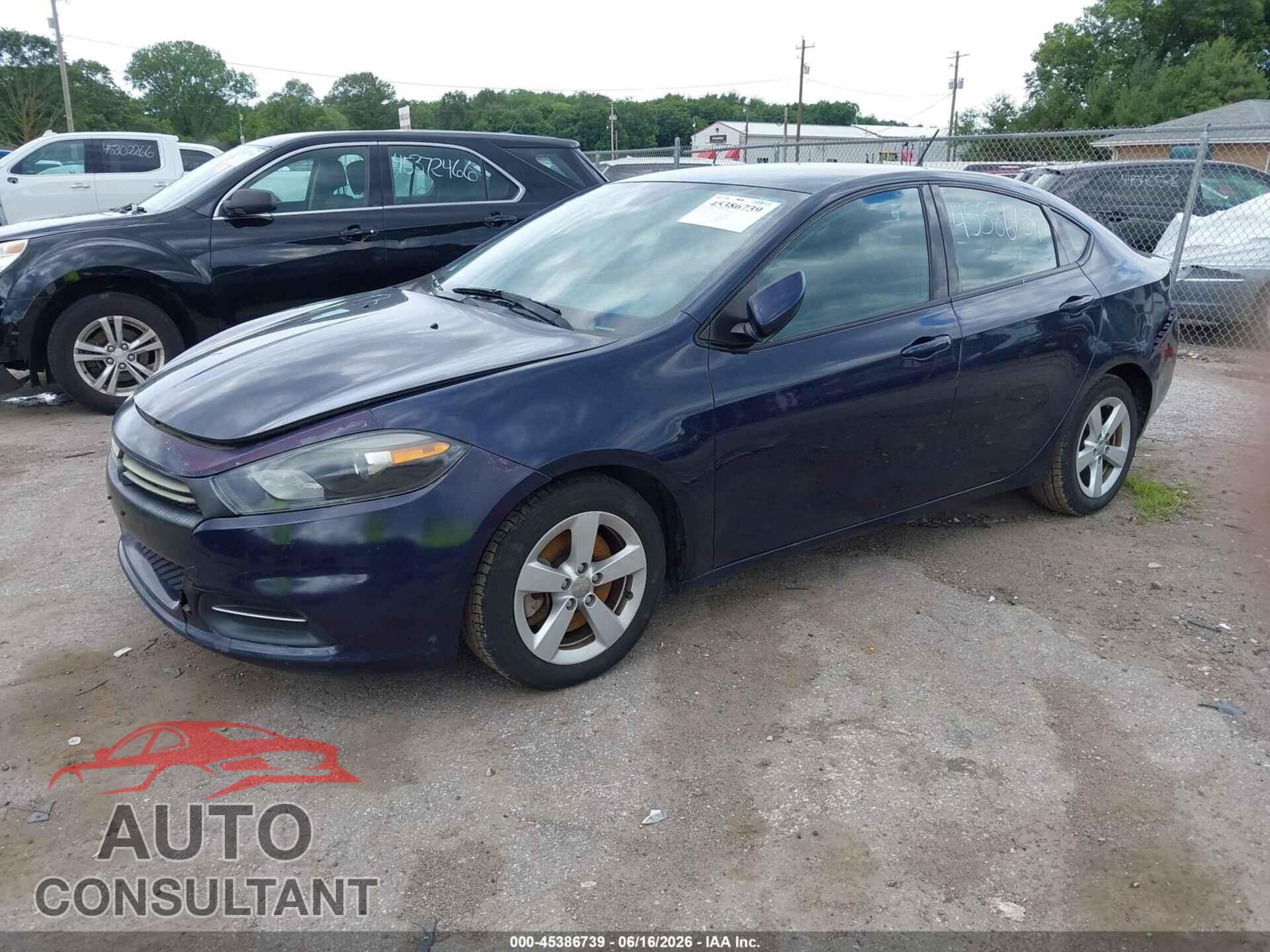 DODGE DART 2015 - 1C3CDFBB0FD144432
