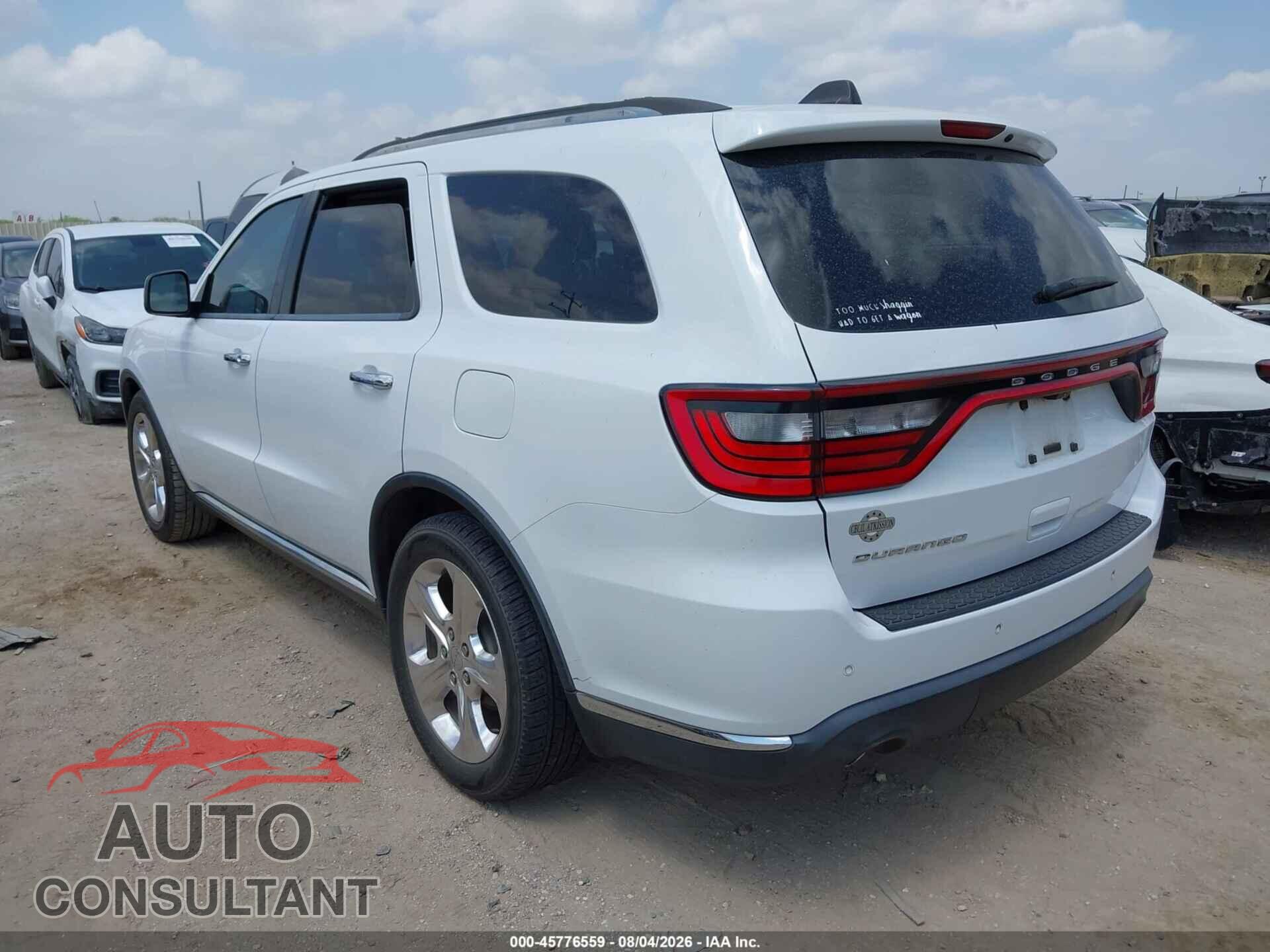 DODGE DURANGO 2015 - 1C4RDHAG3FC784459