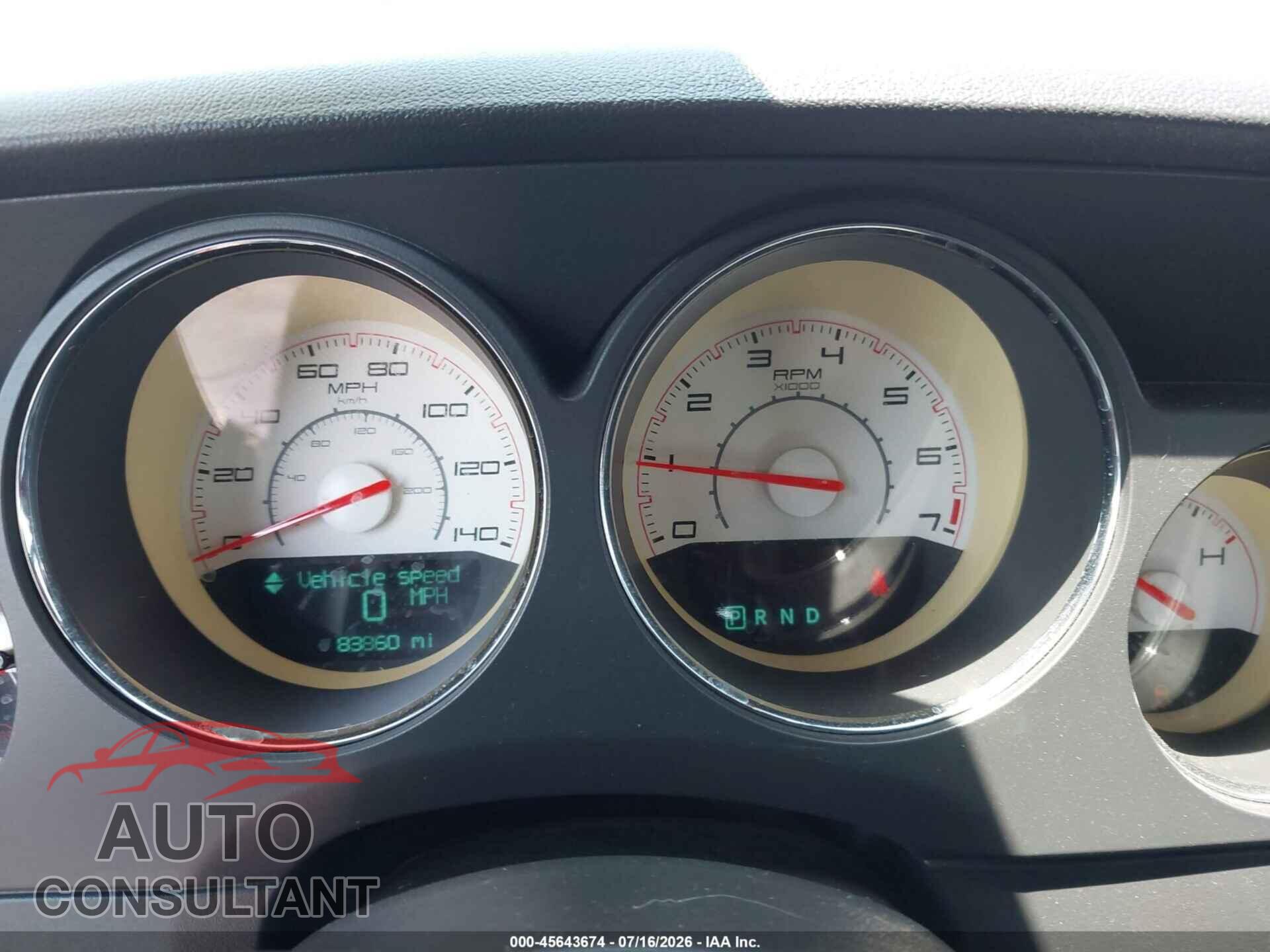 DODGE CHALLENGER 2013 - 2C3CDYAG7DH524666