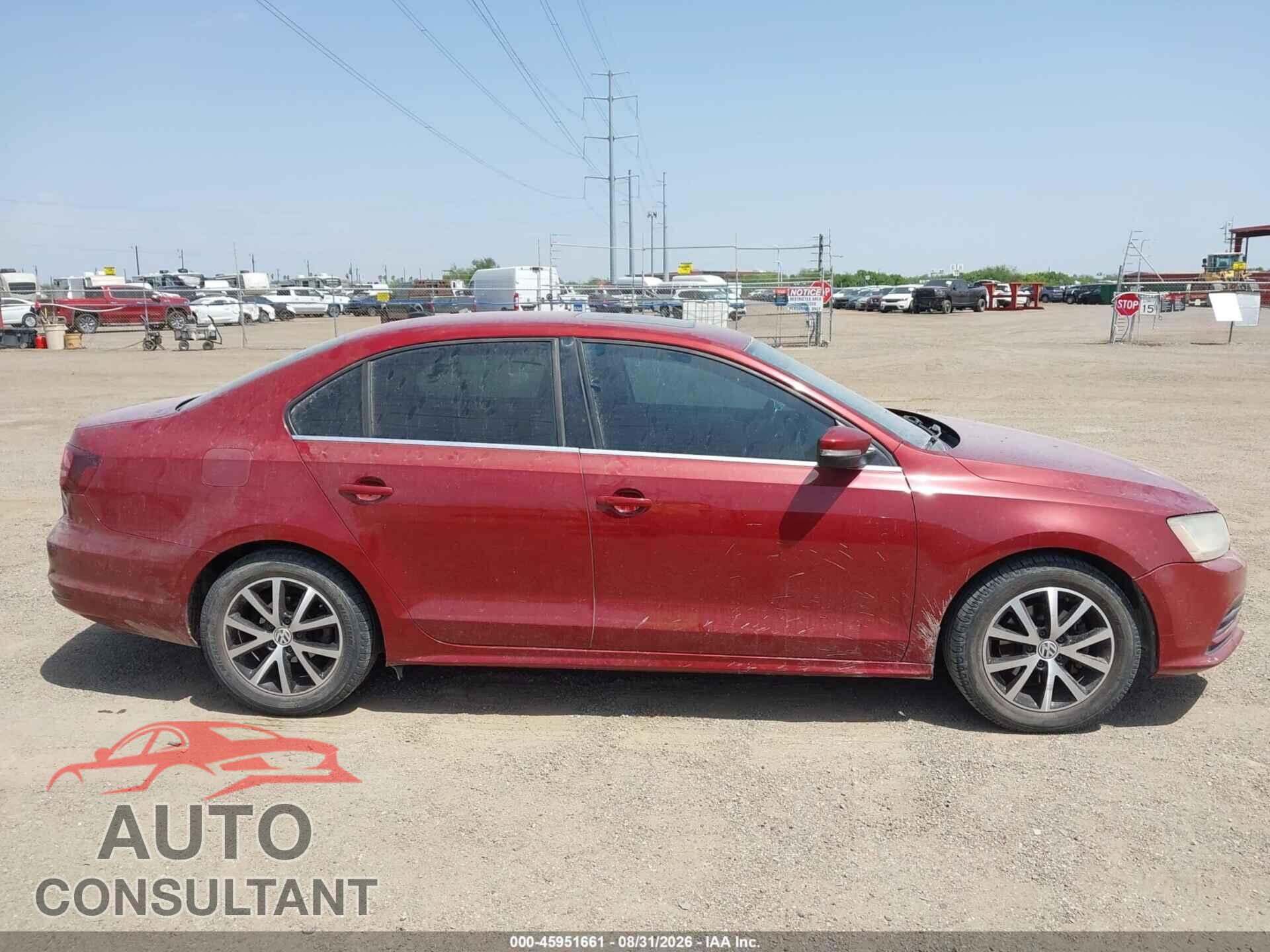 VOLKSWAGEN JETTA 2017 - 3VWDB7AJ8HM201663