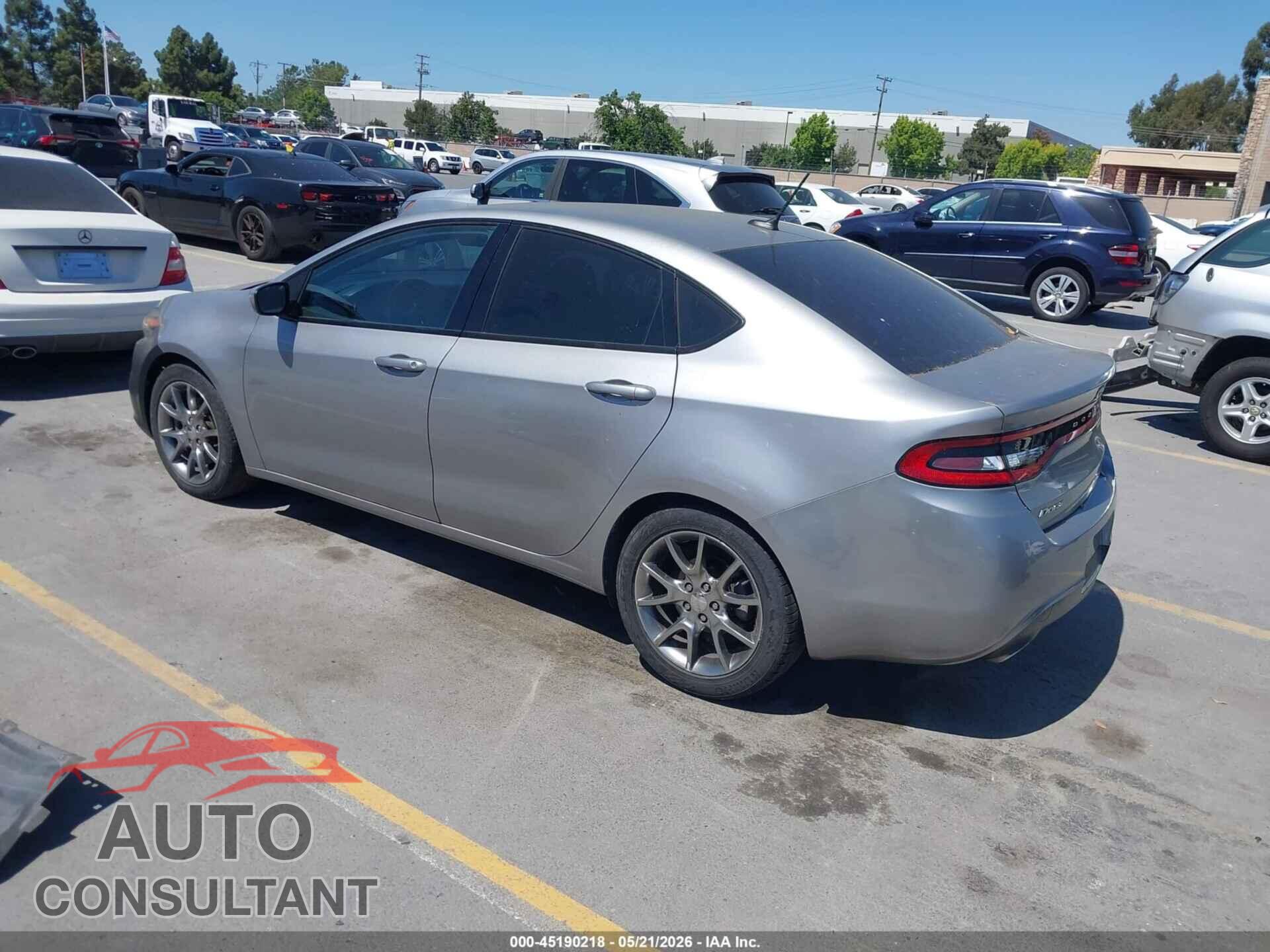DODGE DART 2015 - 1C3CDFBB8FD165366