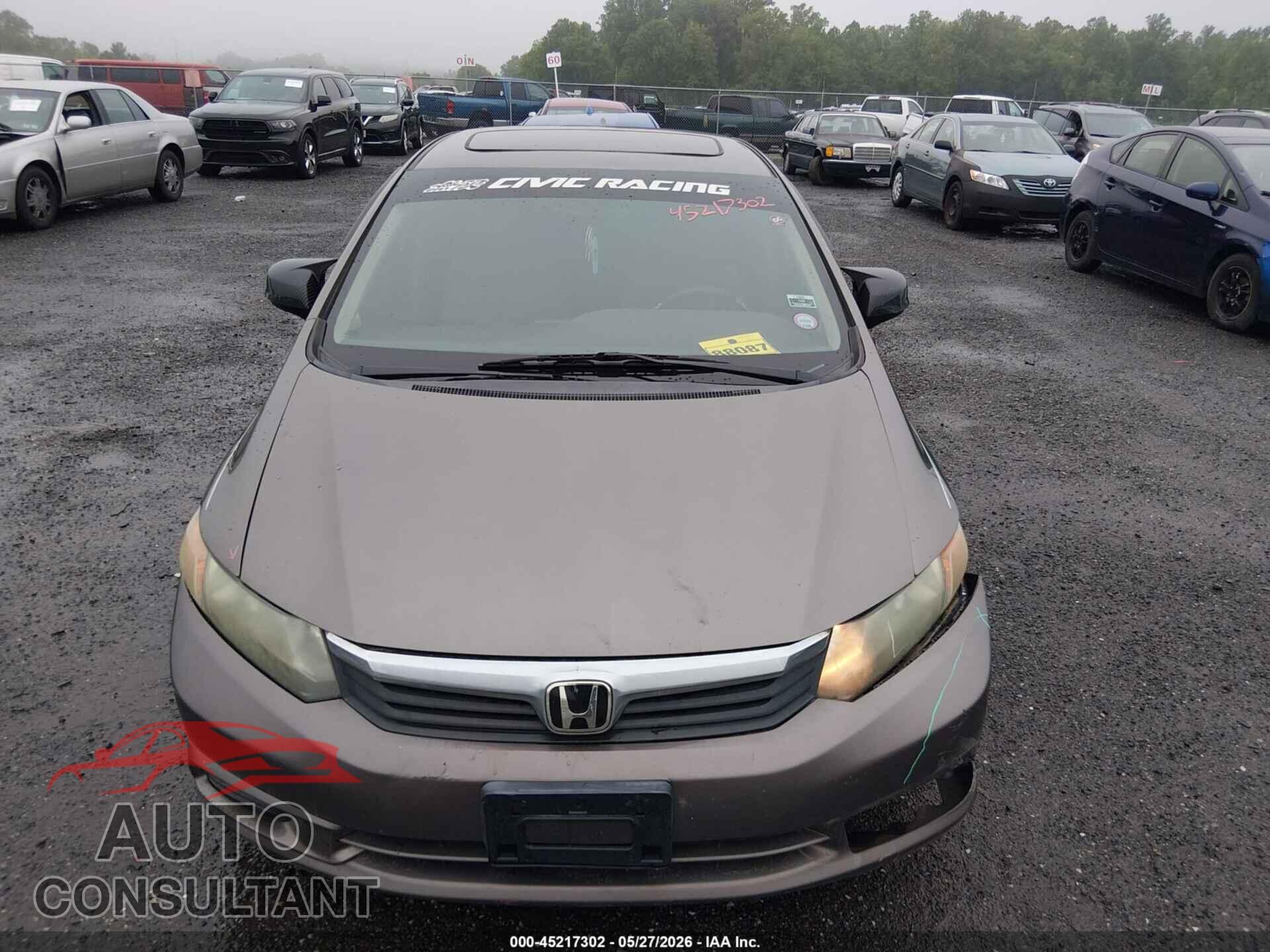 HONDA CIVIC 2012 - 2HGFB2F8XCH527722