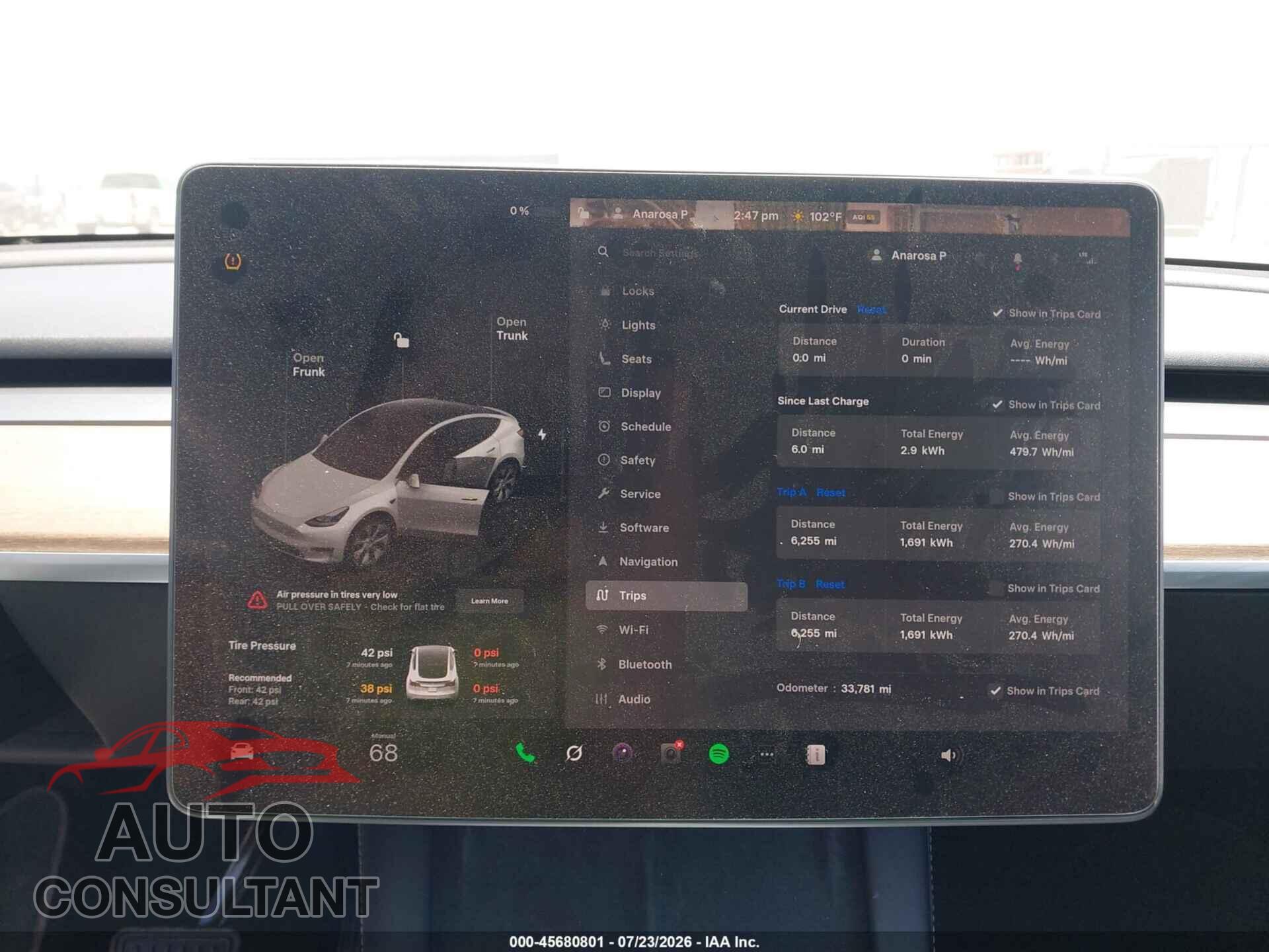 TESLA MODEL Y 2024 - 7SAYGDED2RF087175