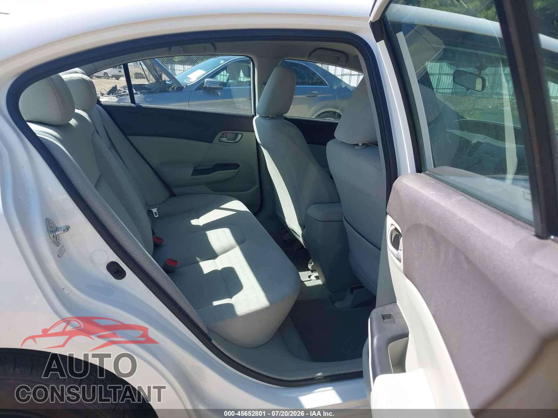 HONDA CIVIC 2012 - 19XFB2F53CE011685