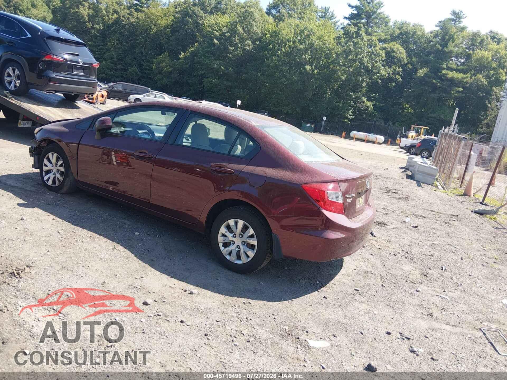 HONDA CIVIC 2012 - 2HGFB2F59CH600746