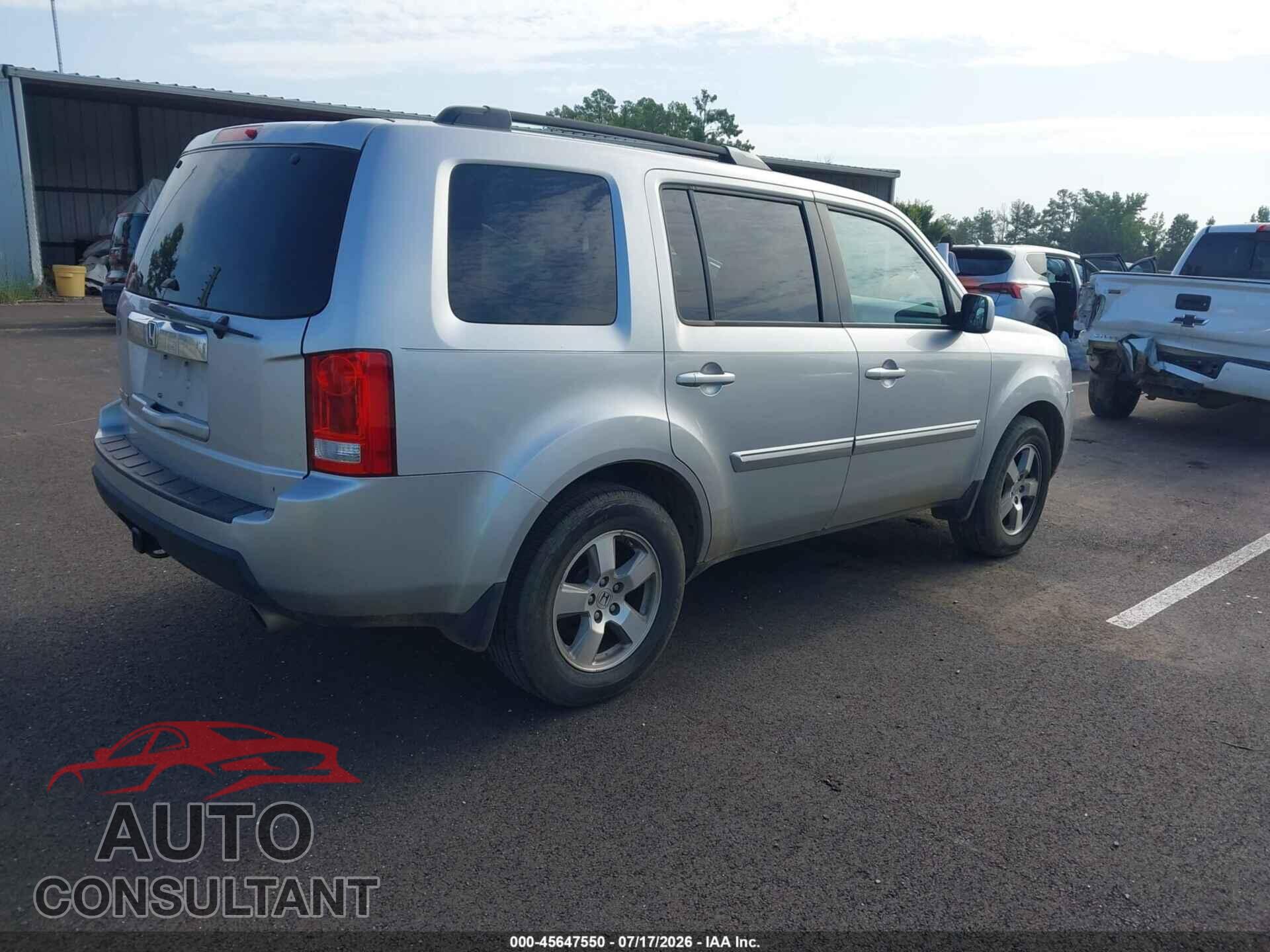 HONDA PILOT 2011 - 5FNYF3H48BB049364