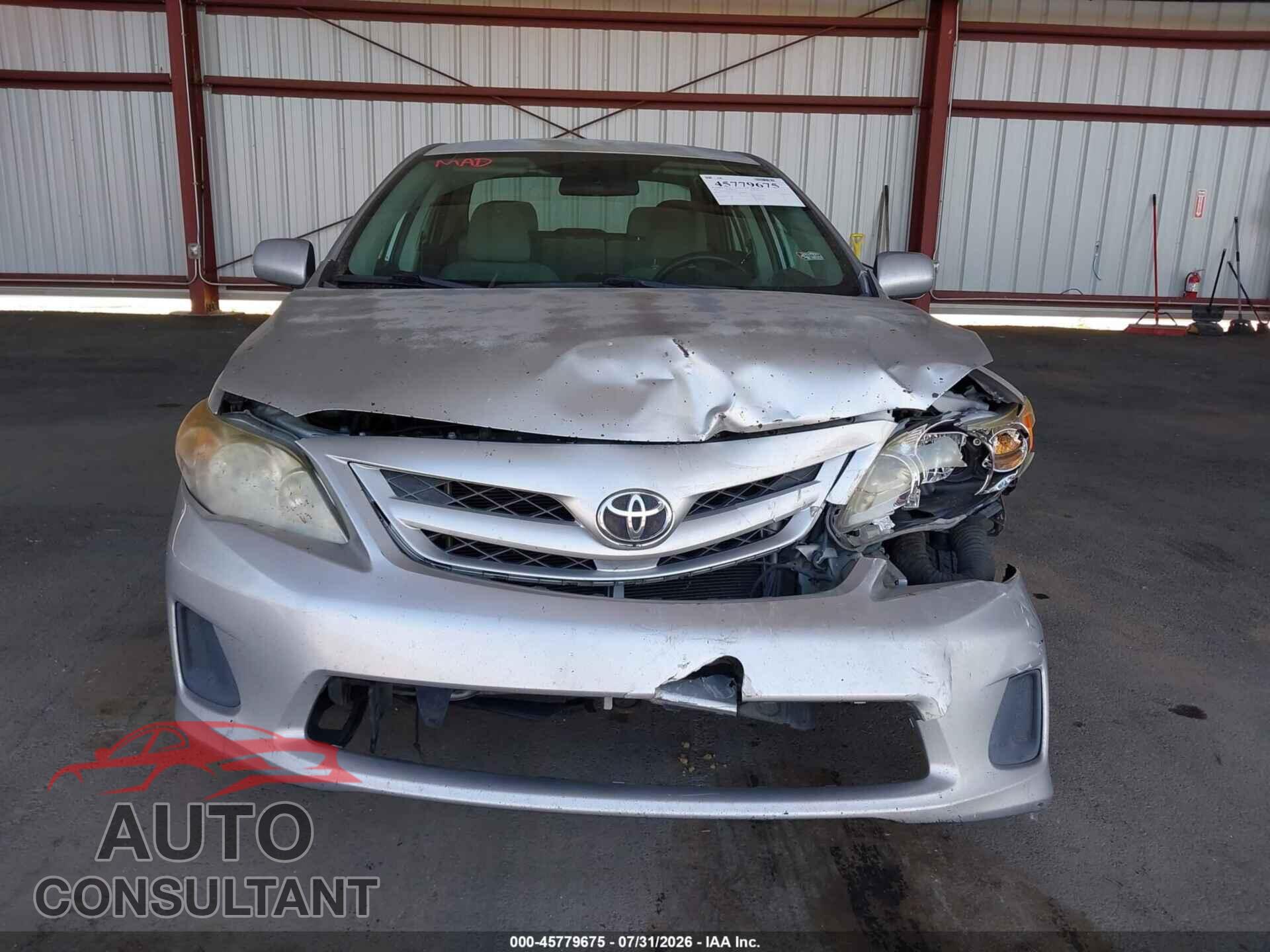 TOYOTA COROLLA 2012 - 2T1BU4EE8CC825755