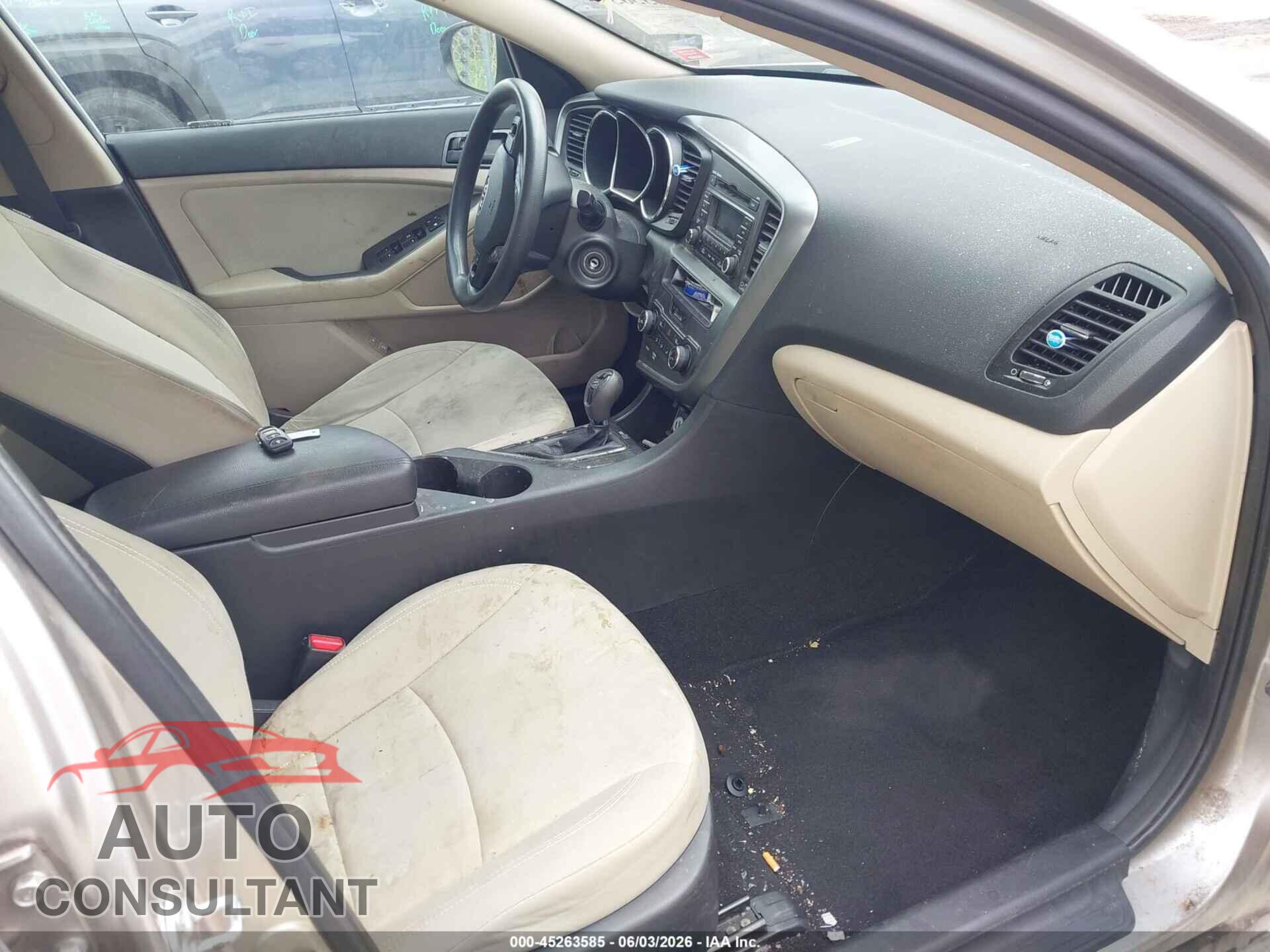 KIA OPTIMA 2012 - KNAGM4A76C5278346