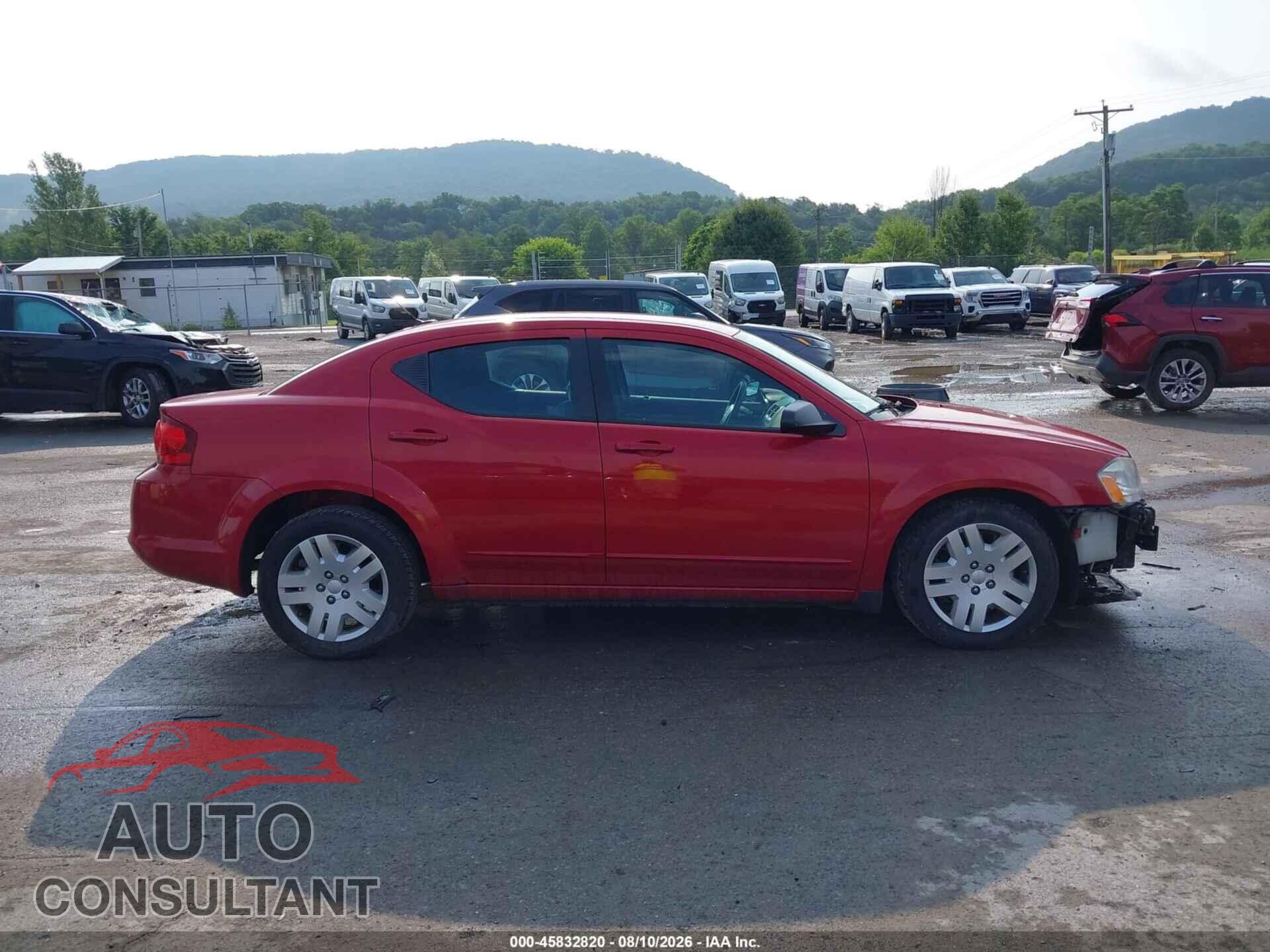 DODGE AVENGER 2012 - 1C3CDZAG6CN251909