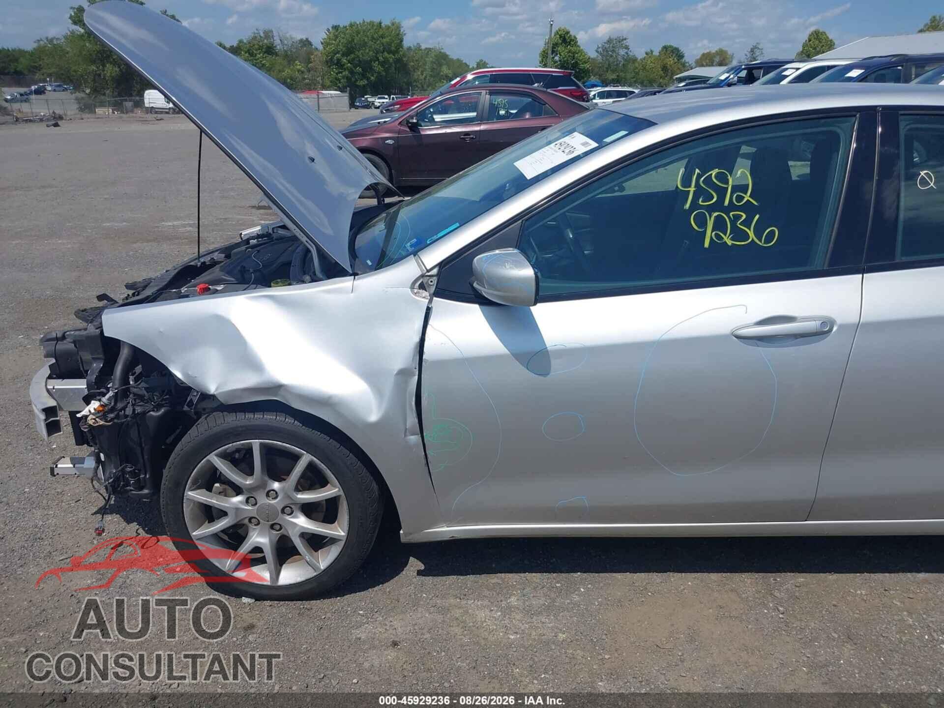 DODGE DART 2013 - 1C3CDFBA5DD339849