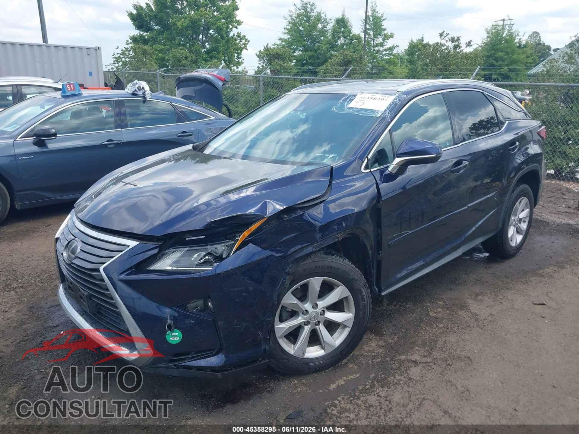 LEXUS RX 350 2017 - 2T2BZMCA3HC097573