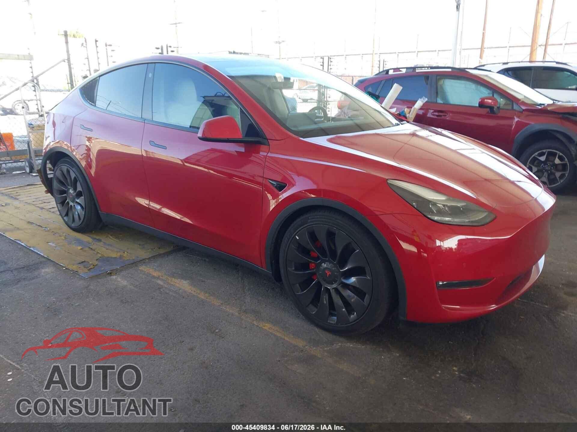 TESLA MODEL Y 2022 - 7SAYGDEF7NF340552