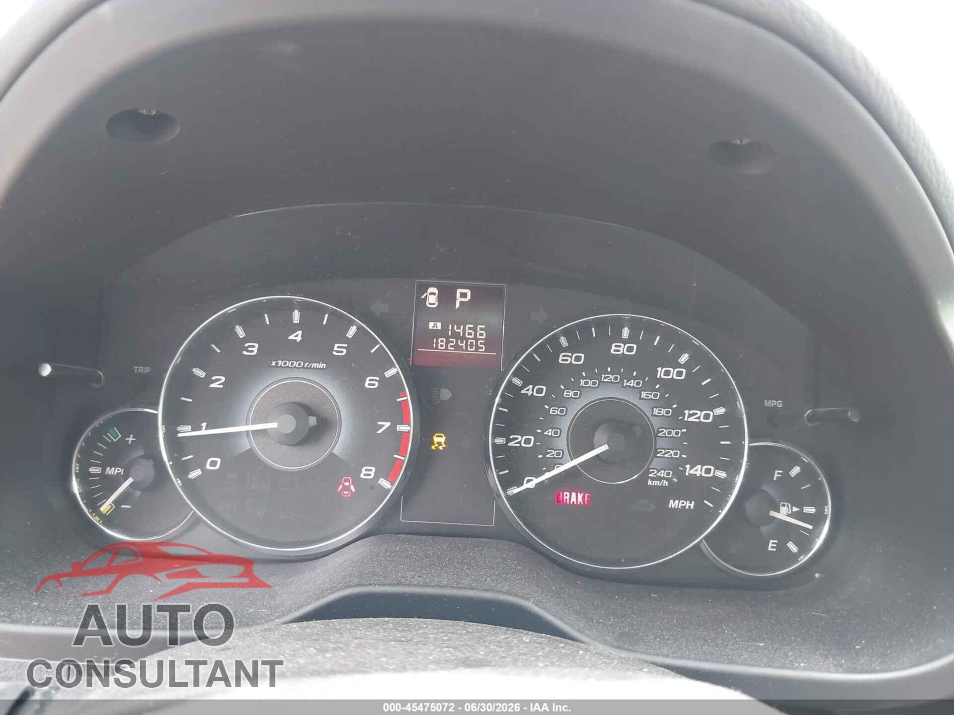 SUBARU OUTBACK 2010 - 4S4BRCAC7A3351931